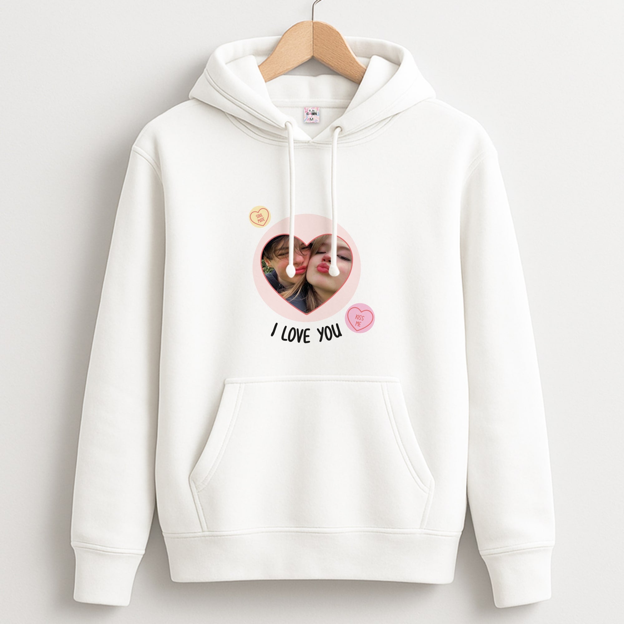 I Love You - Personalised Couples Unisex Hoodie