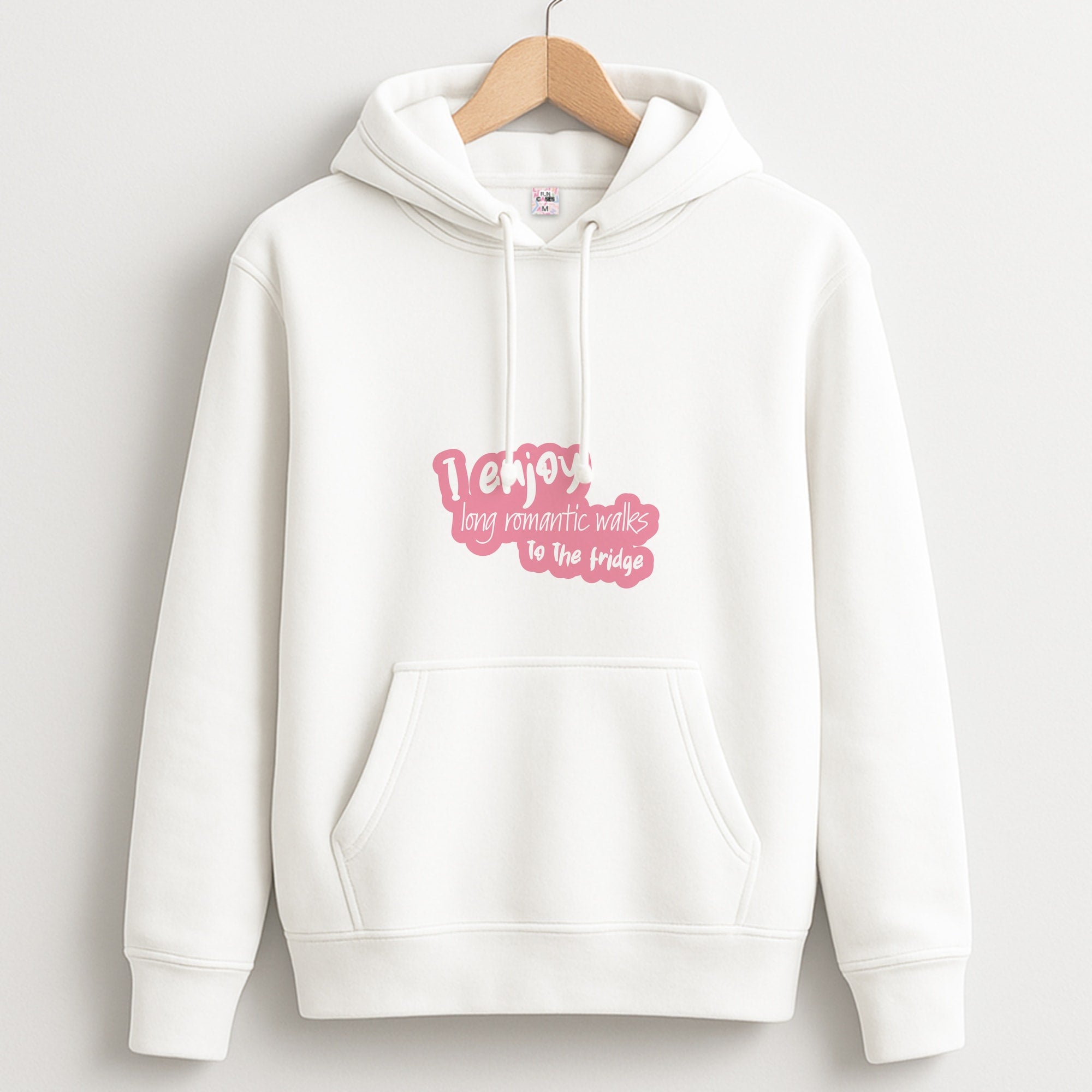 I Enjoy Long Romantic Walks - Funny Quotes Unisex Hoodie