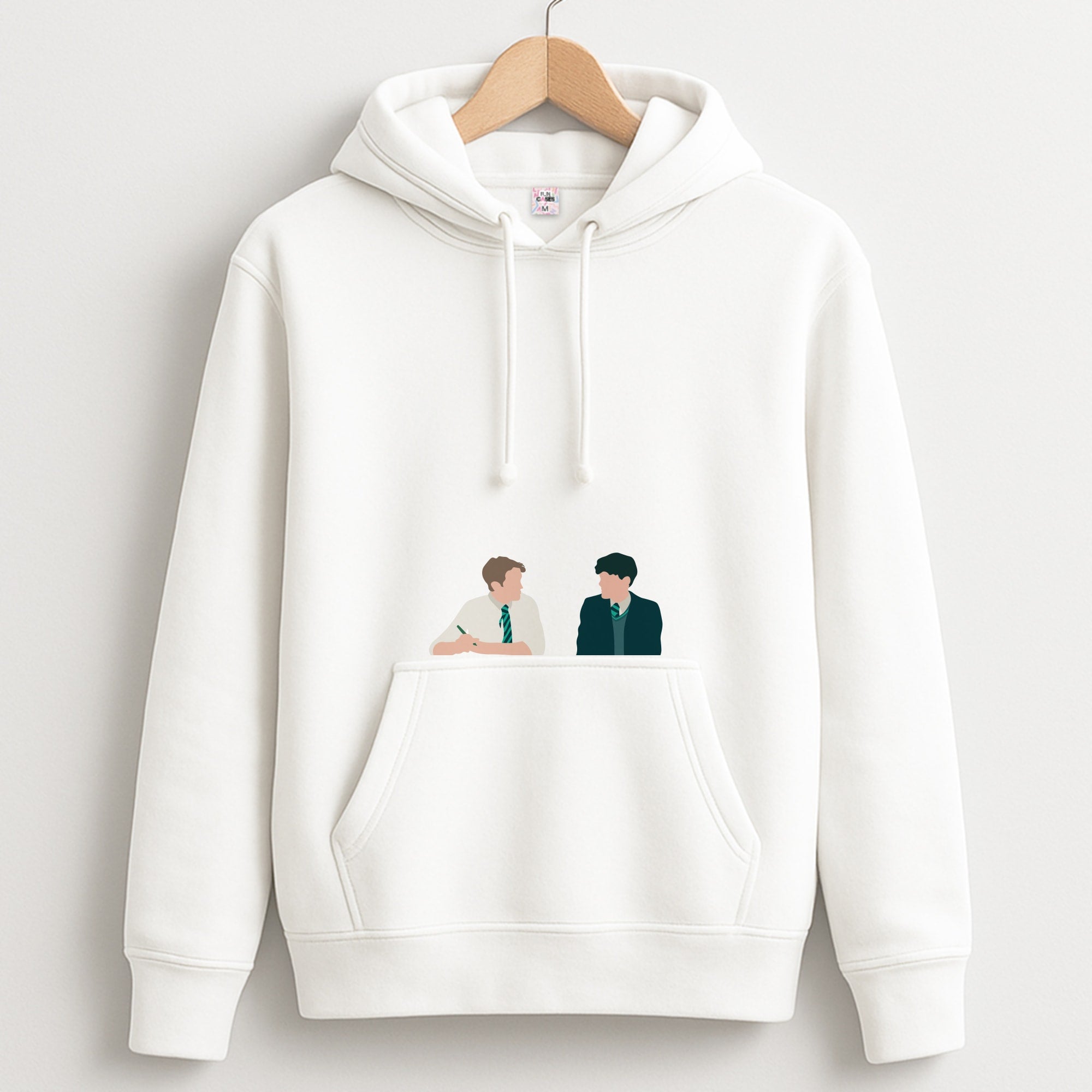 Blue And Yellow - Heart TV Unisex Hoodie