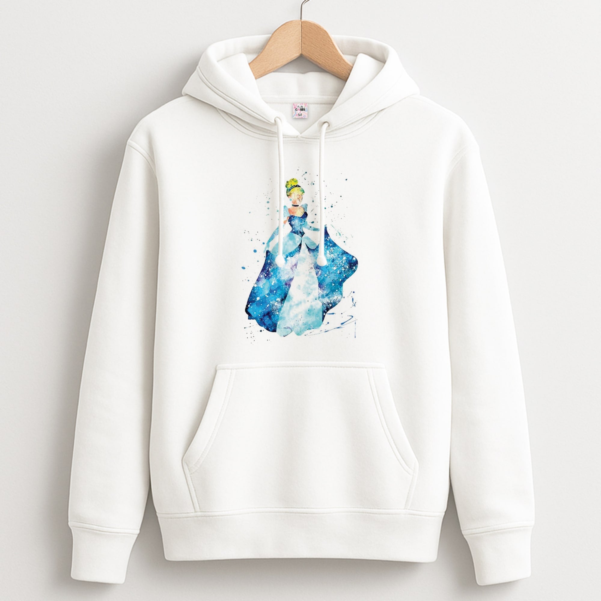 Watercolour Cinderella Fairytale Hoodie