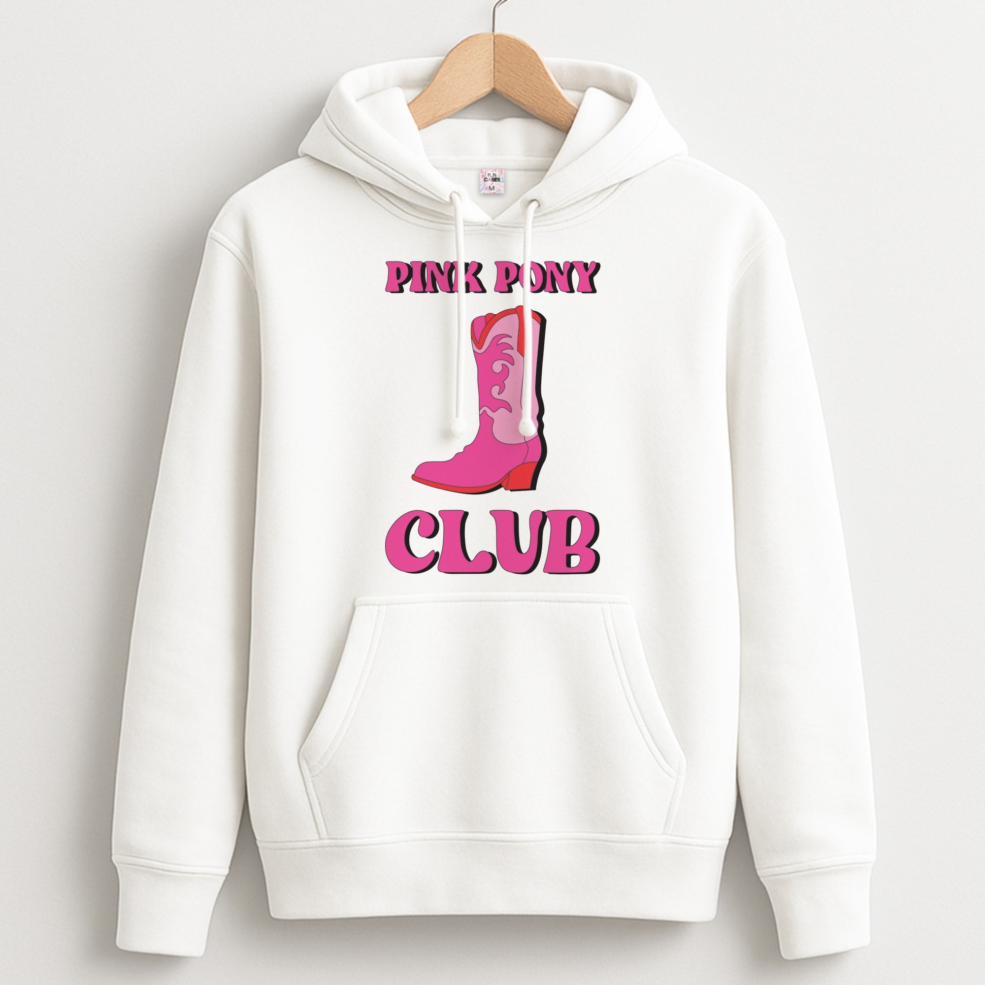 Zebra Print Pink Pony Club Unisex Hoodie