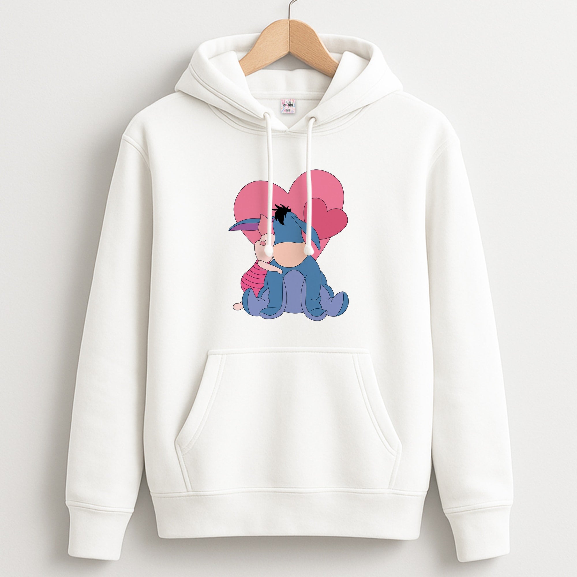 Donkey and Pig Valentine's Hoodie