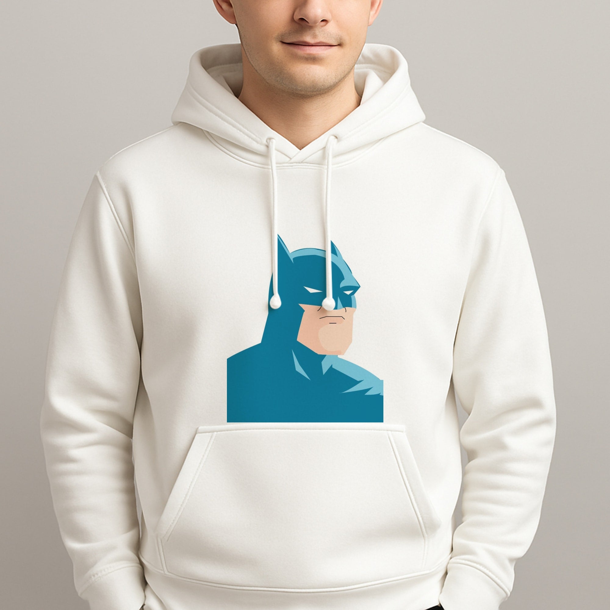 Blue Bat Superhero Unisex Hooded Pullover