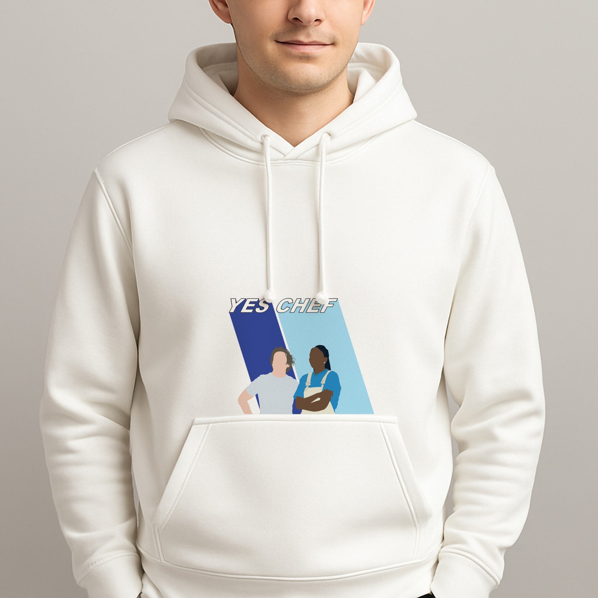 Yes Chef Blue Unisex Hooded Pullover