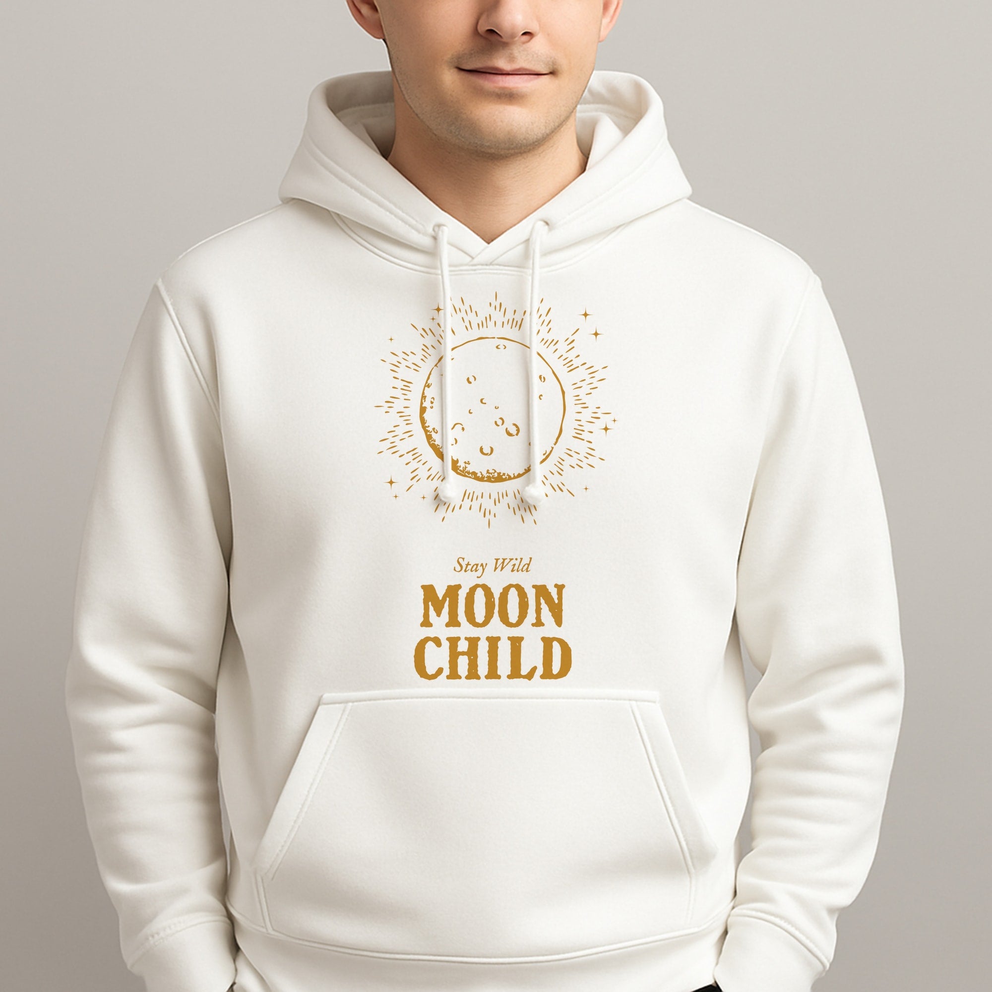 Stay Wild, Moon Child Unisex Hooded Pullover