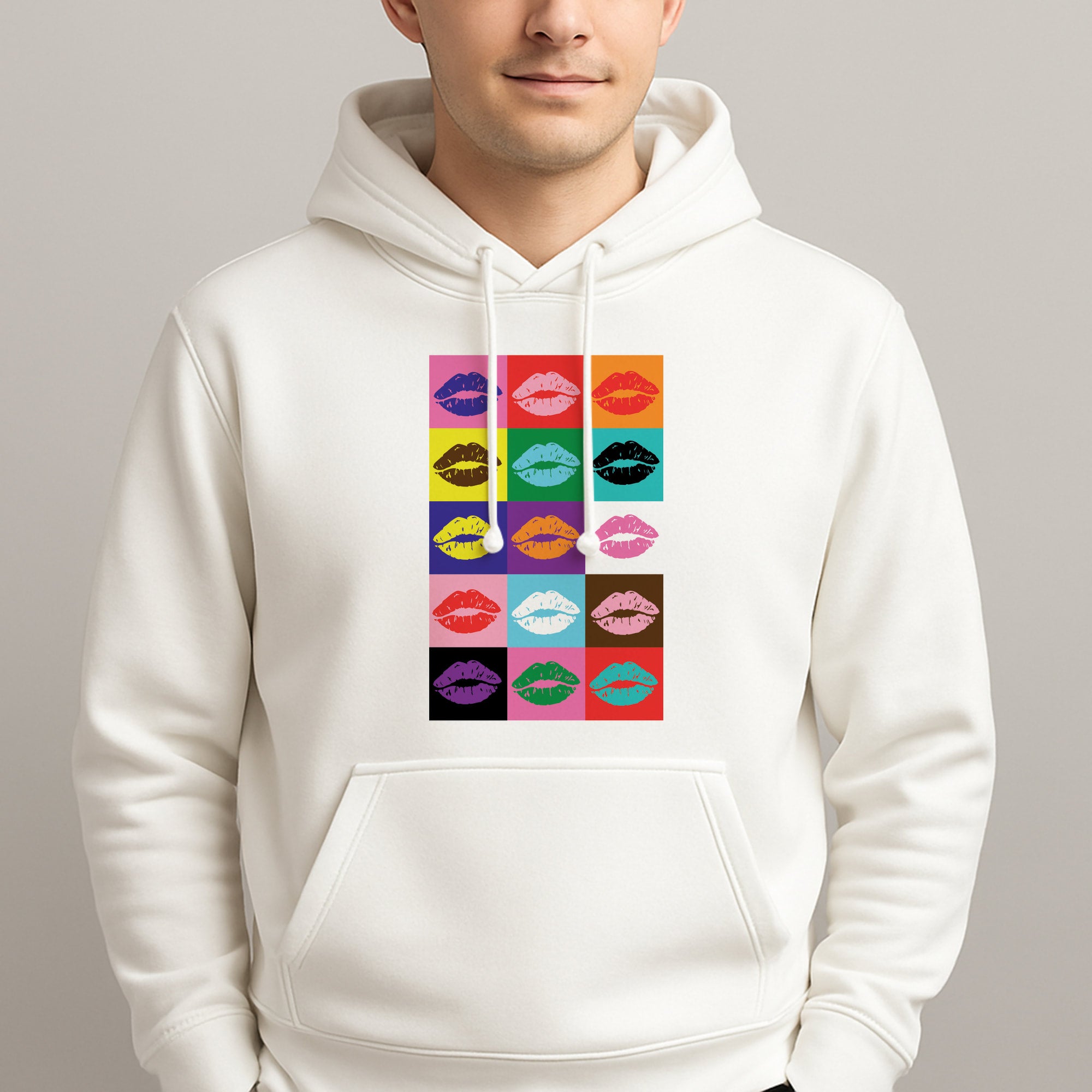 Lips Collage - Pride Unisex Hooded Pullover
