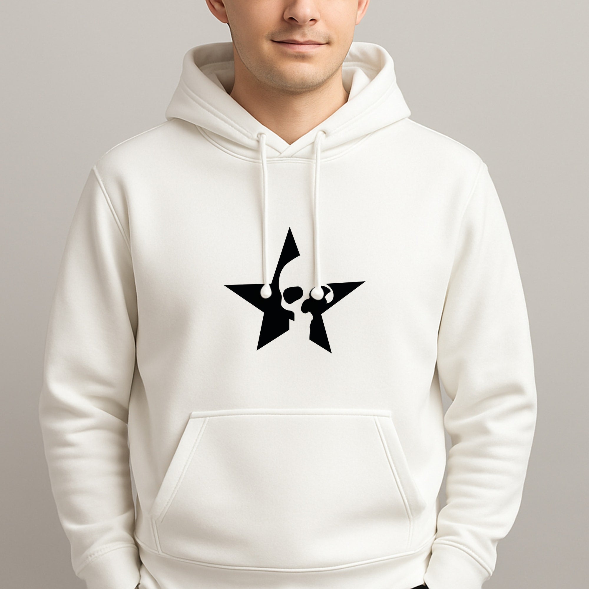 Skulls And Stars - Skate Aesthetic Unisex Hooded Pullover