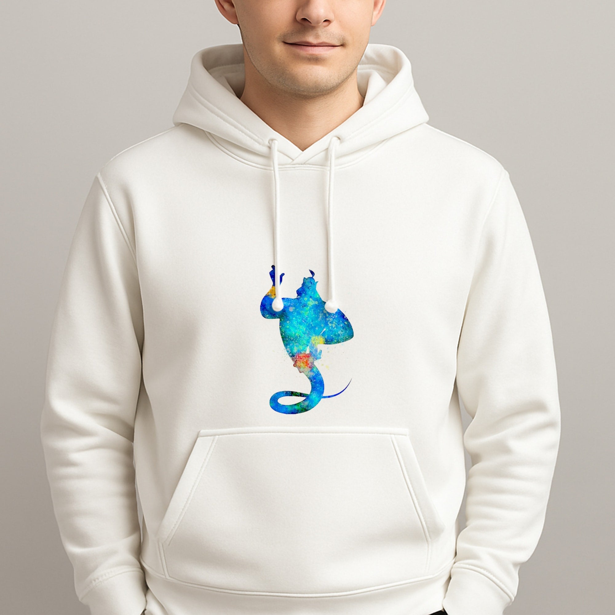 Watercolour Aladdin Fairytale Unisex Hooded Pullover