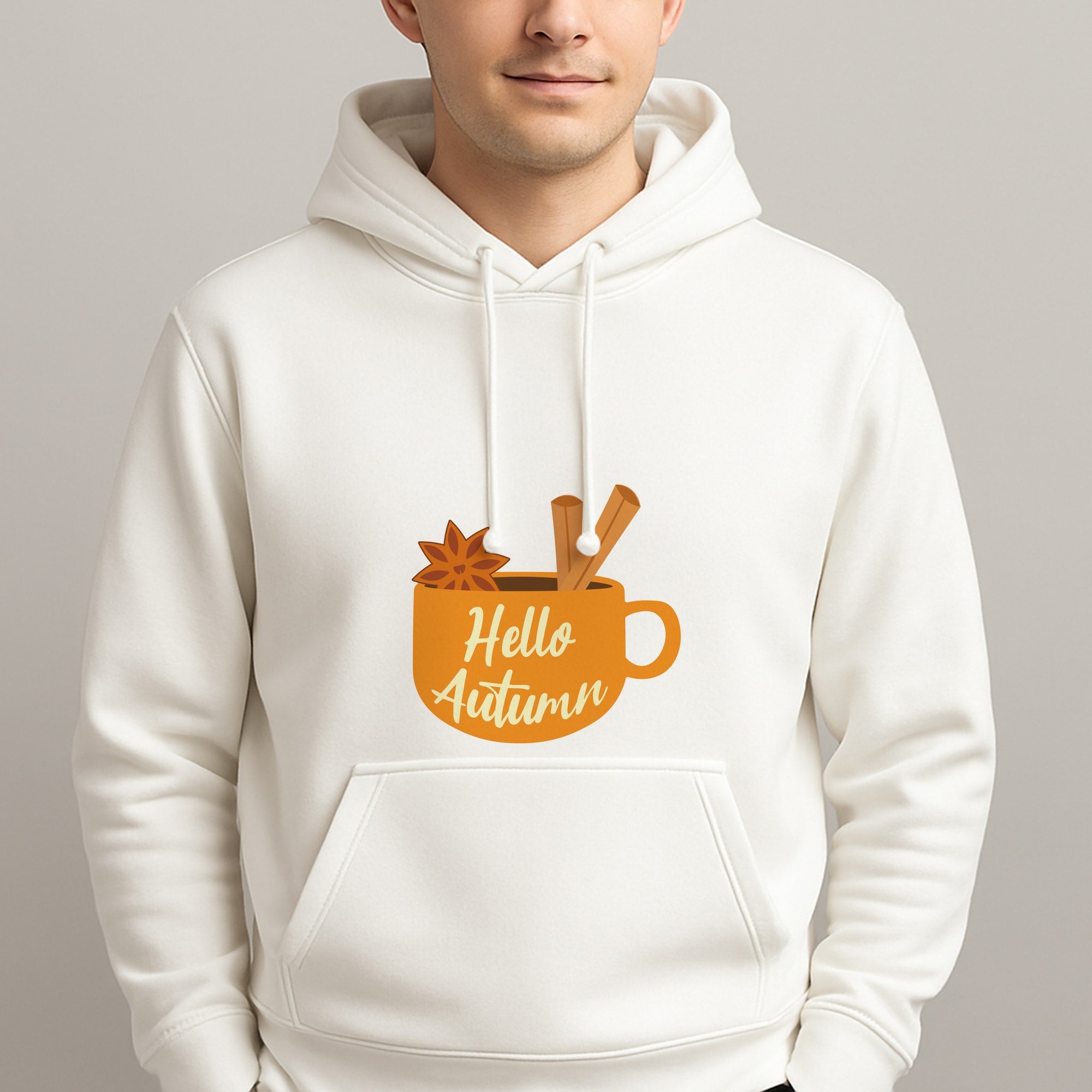 Hello Autumn Unisex Hooded Pullover
