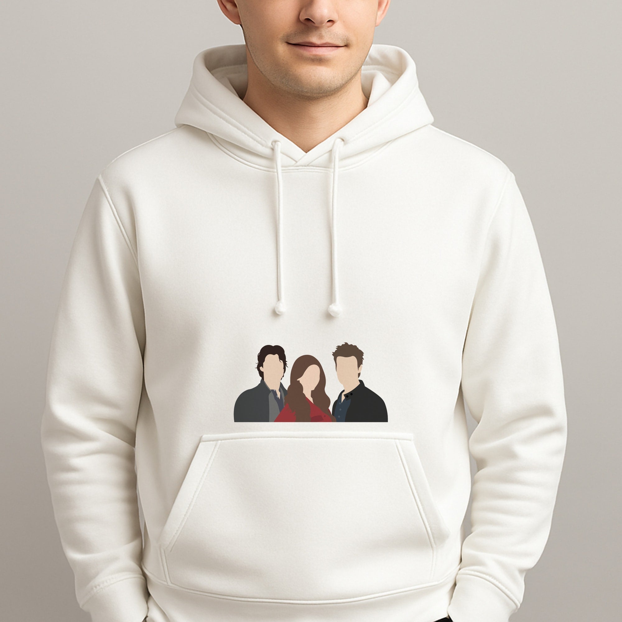 Elena, Damon And Stefan - VD Unisex Hooded Pullover