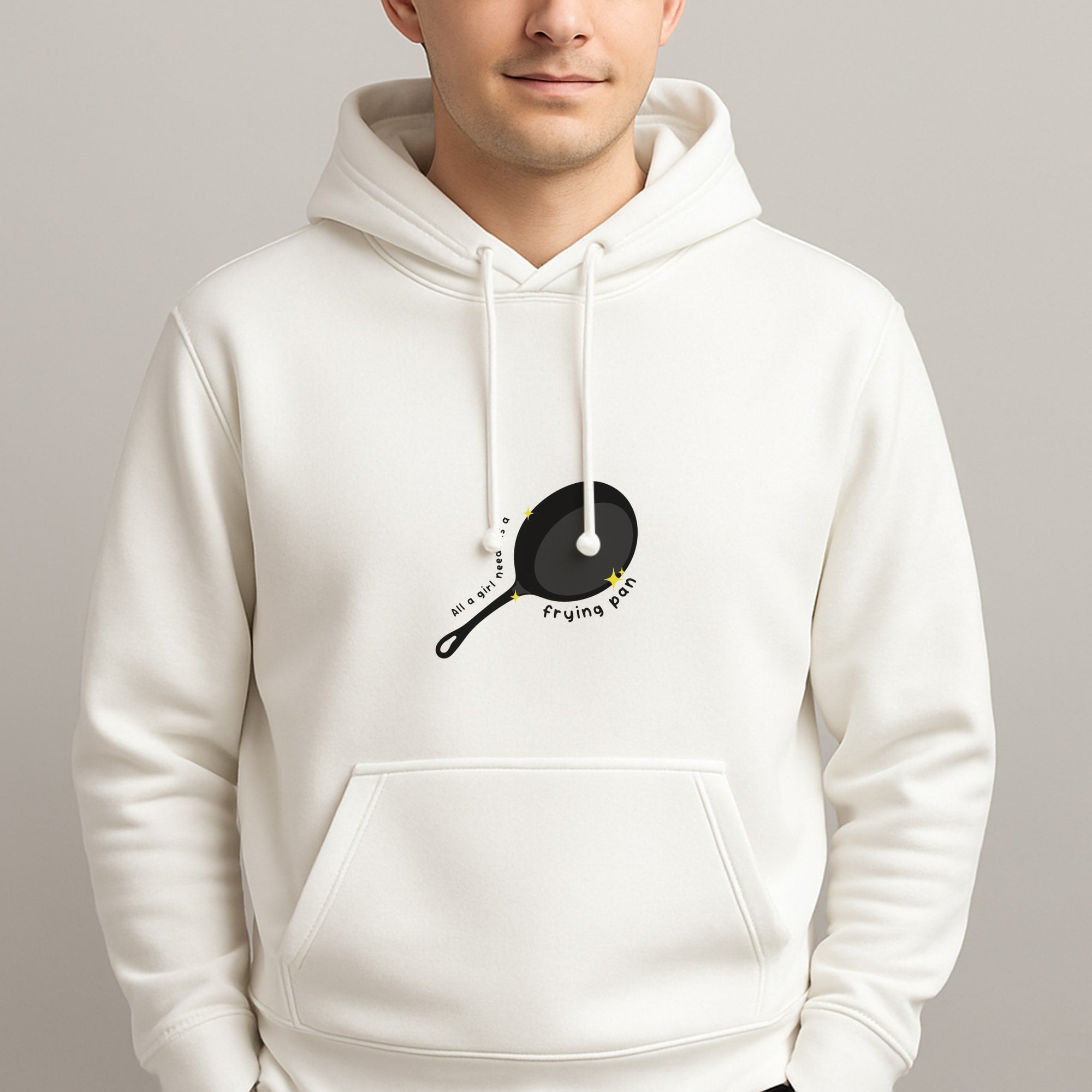 All A Girl Needs Is A Frying Pan Unisex Hooded Pullover