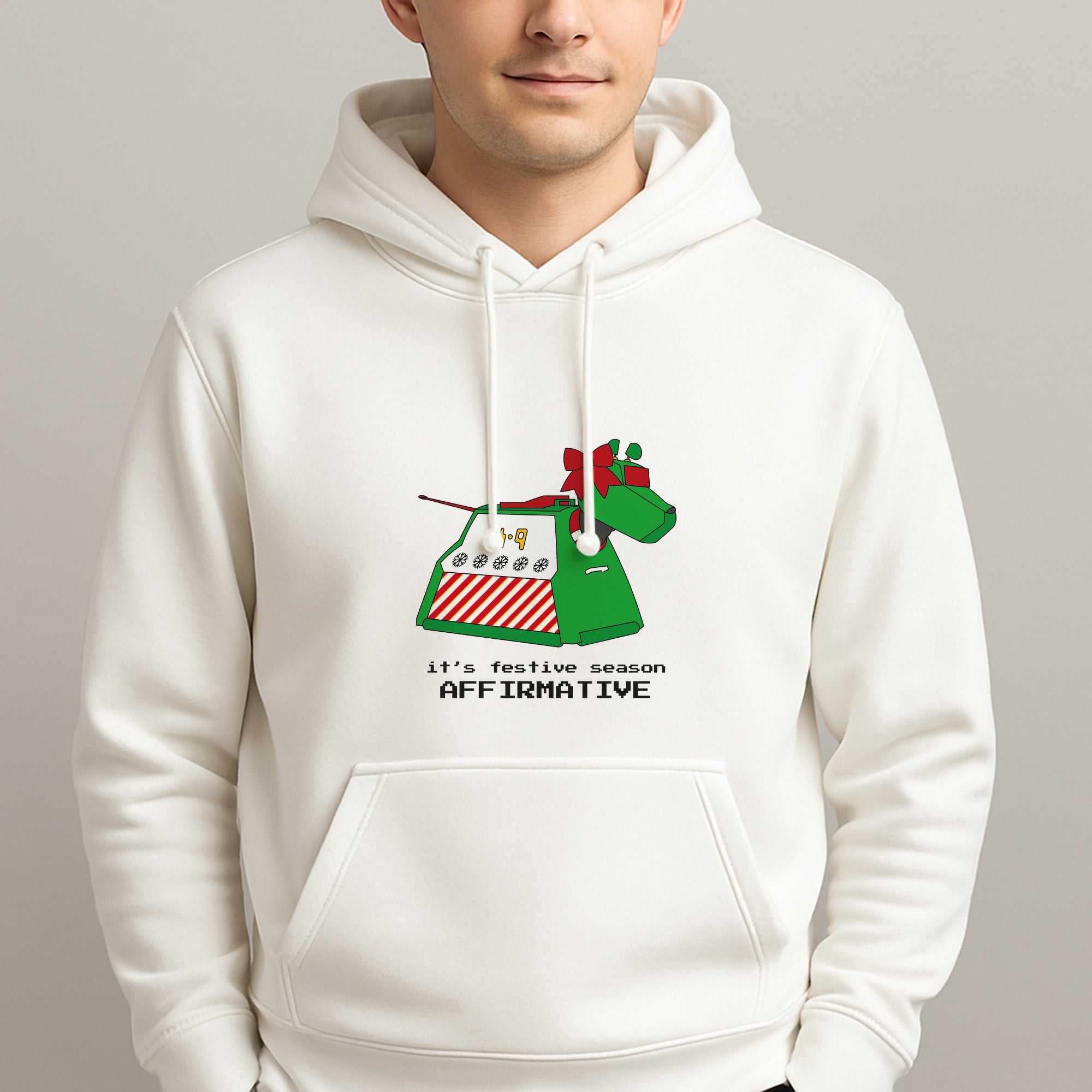 K9 Festive Season - Doctor Who Unisex Hooded Pullover