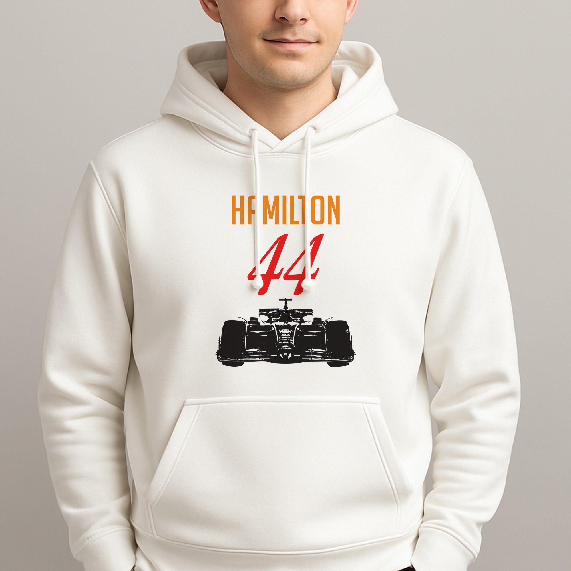 F1 Car Hamilton Unisex Hooded Pullover