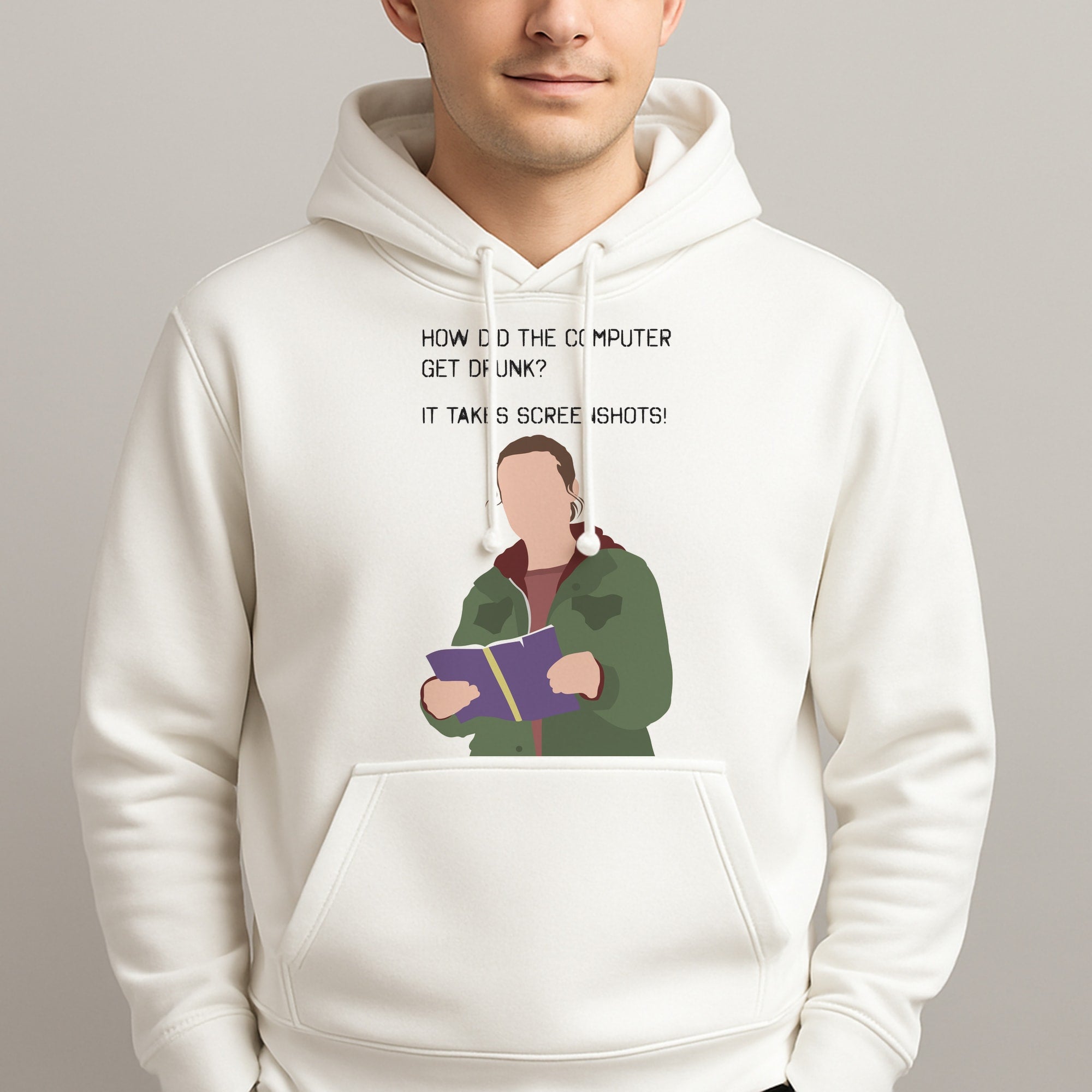 How Did The Computer Get Drunk? Unisex Hooded Pullover