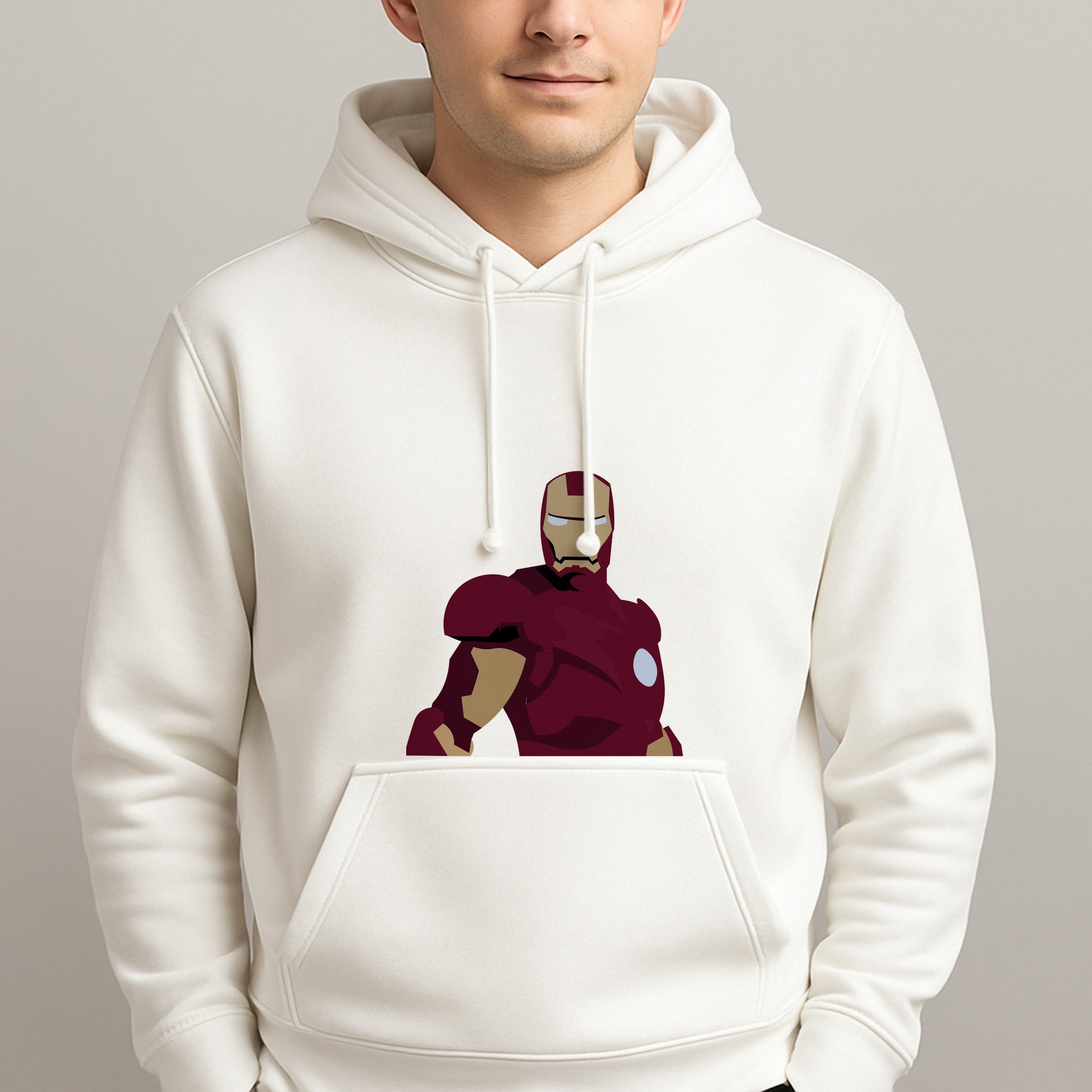 Iron man mask Unisex Hooded Pullover
