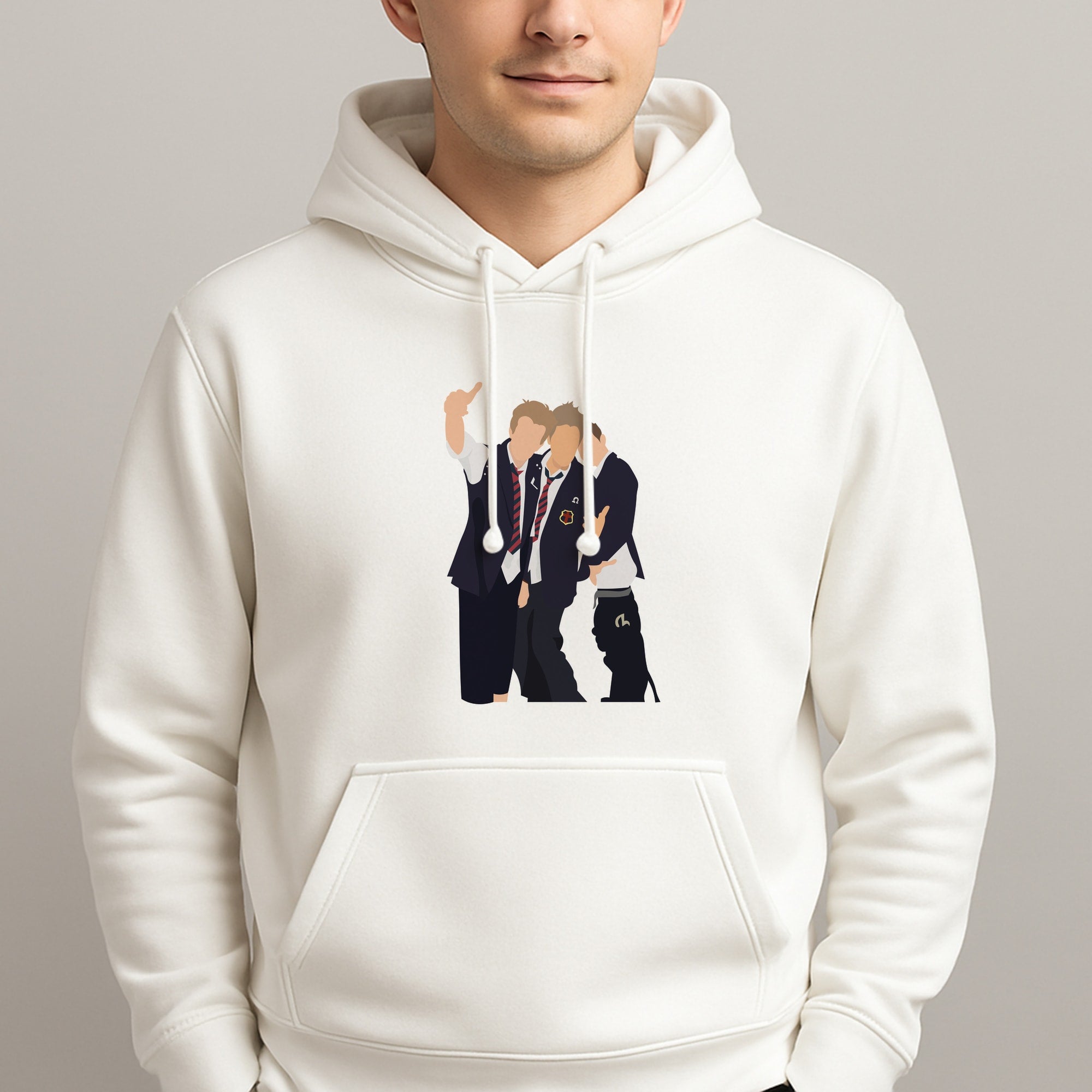 School Clothes - Bust Band Unisex Hooded Pullover