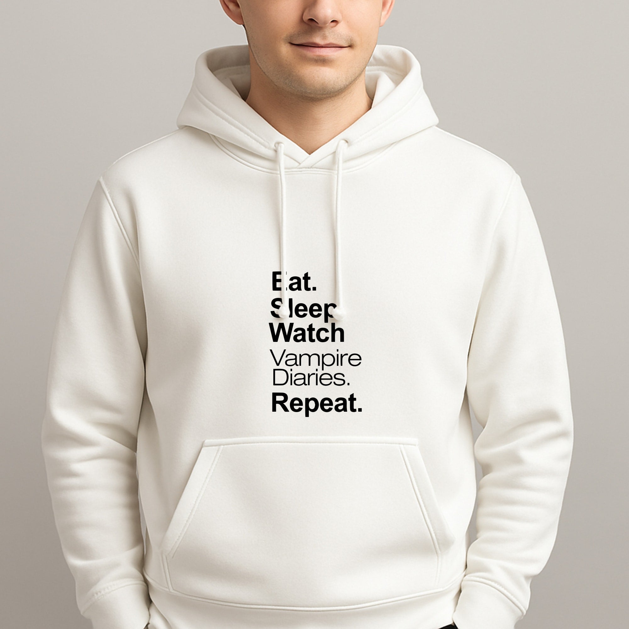 Eat Sleep Watch VPD Repeat Unisex Hooded Pullover
