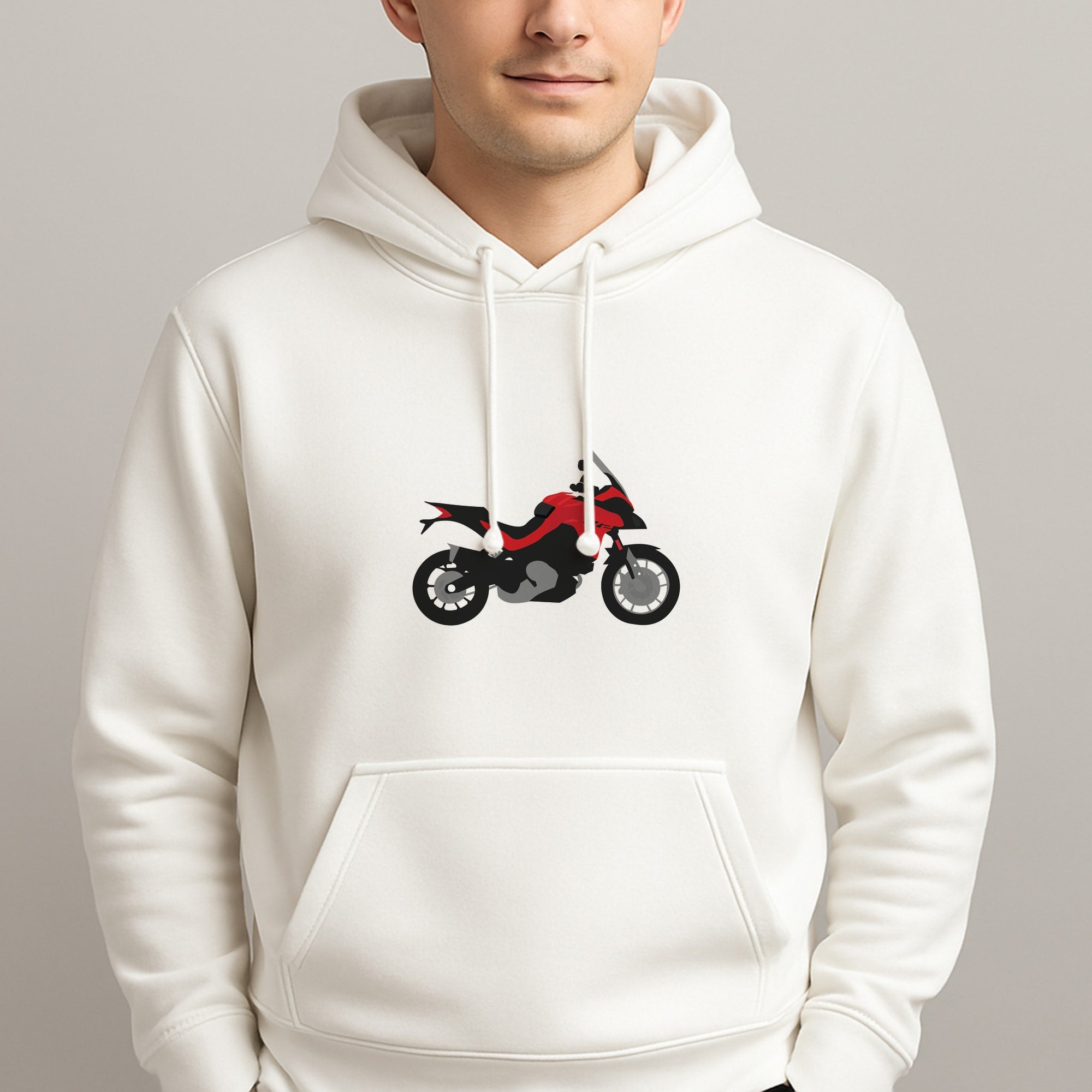 Red Motorbike - Motorbike Unisex Hooded Pullover