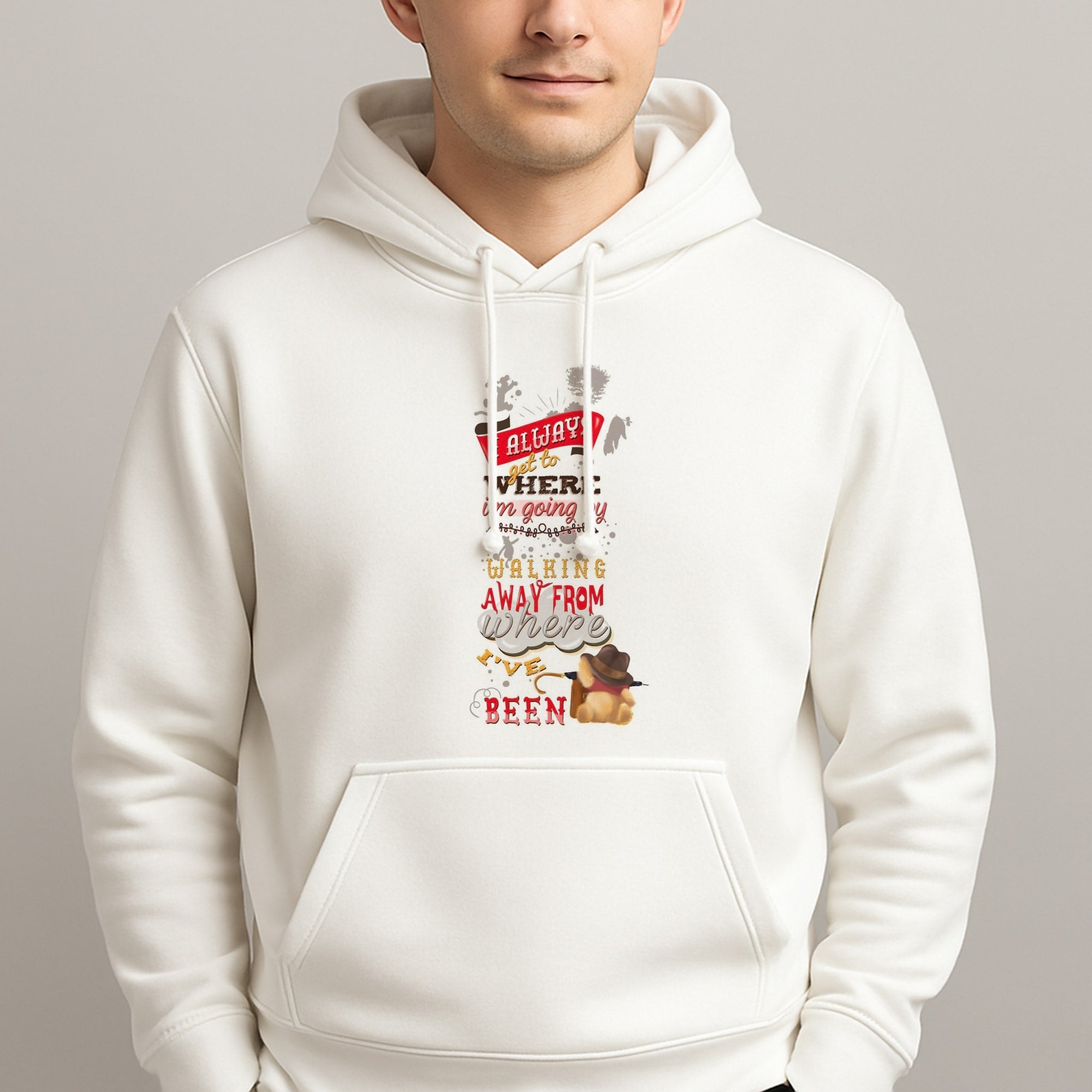 I Always Get Where I'm Going - Winnie Quote Unisex Hooded Pullover