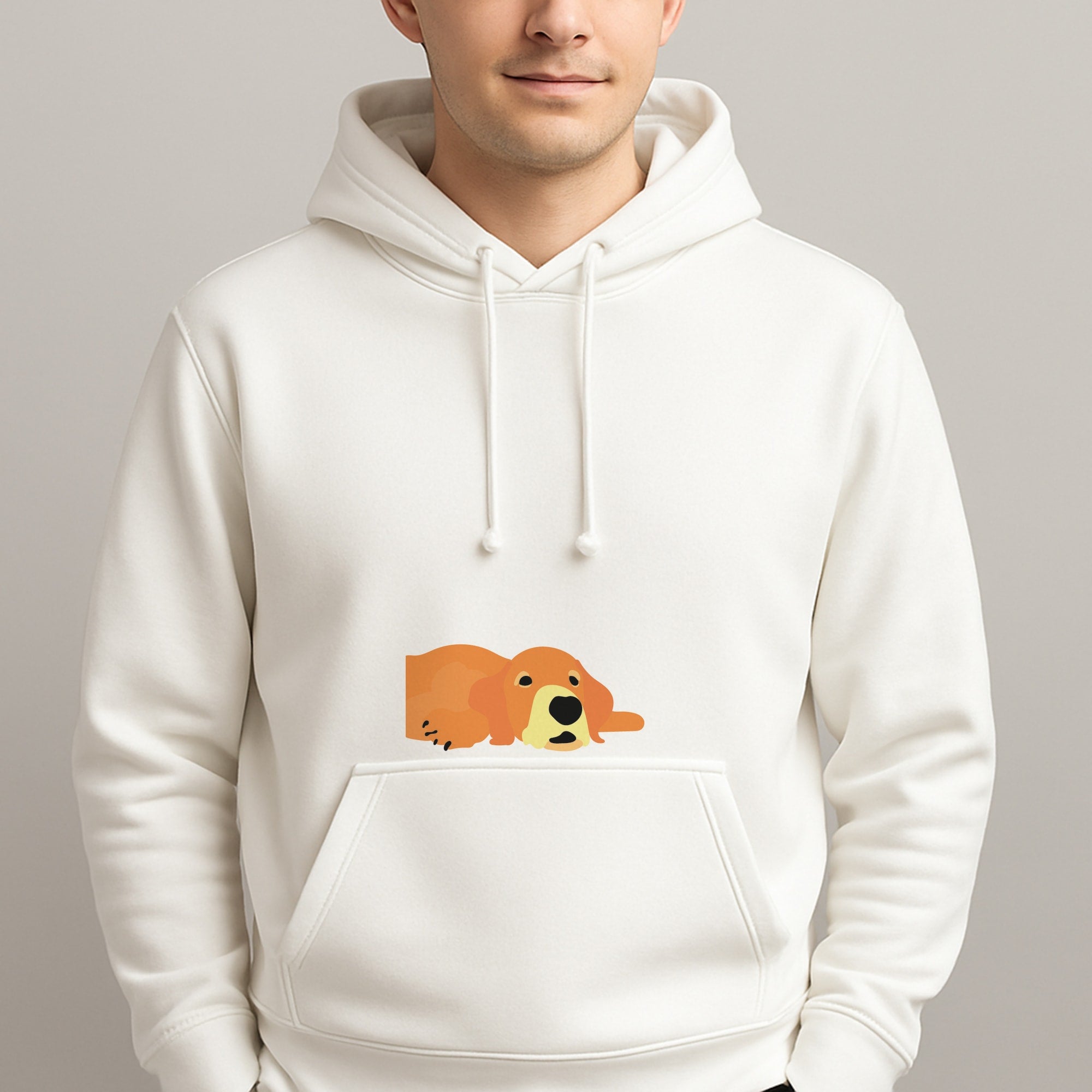 Laying and chilling - Dog Patterns Unisex Hooded Pullover