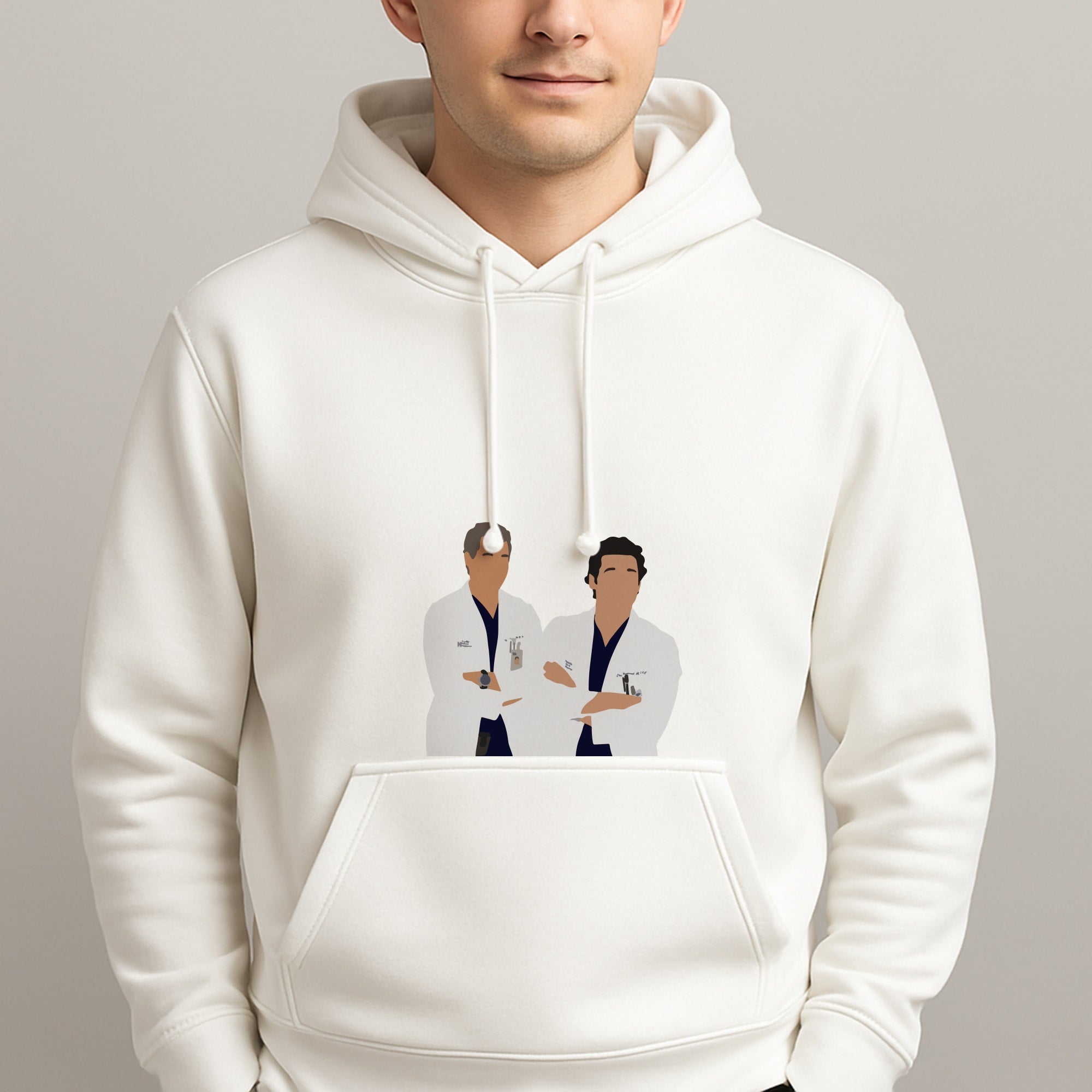 Two Doctors Arm Crossed - Grey's Unisex Hooded Pullover
