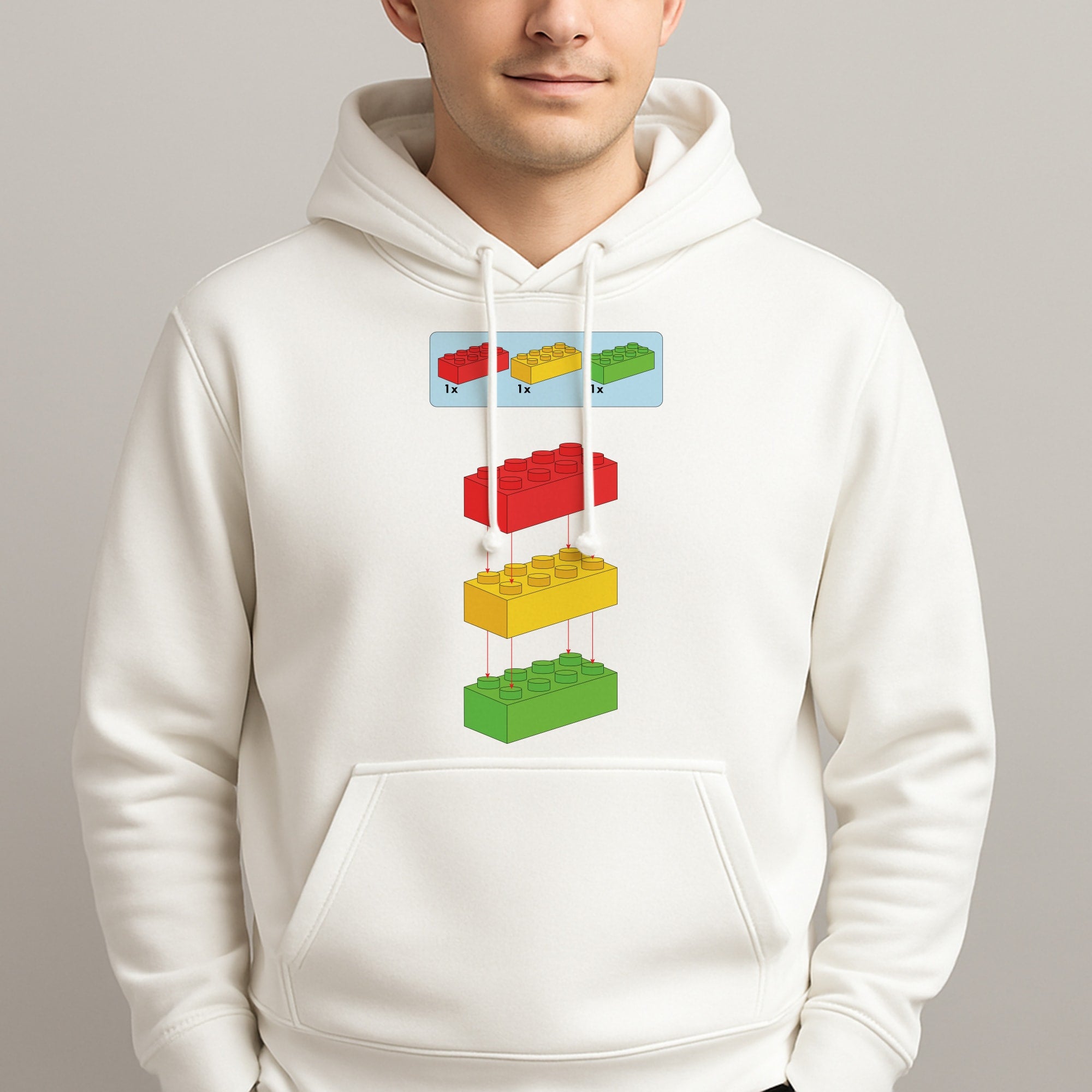 Bricks Instruction Set Unisex Hooded Pullover