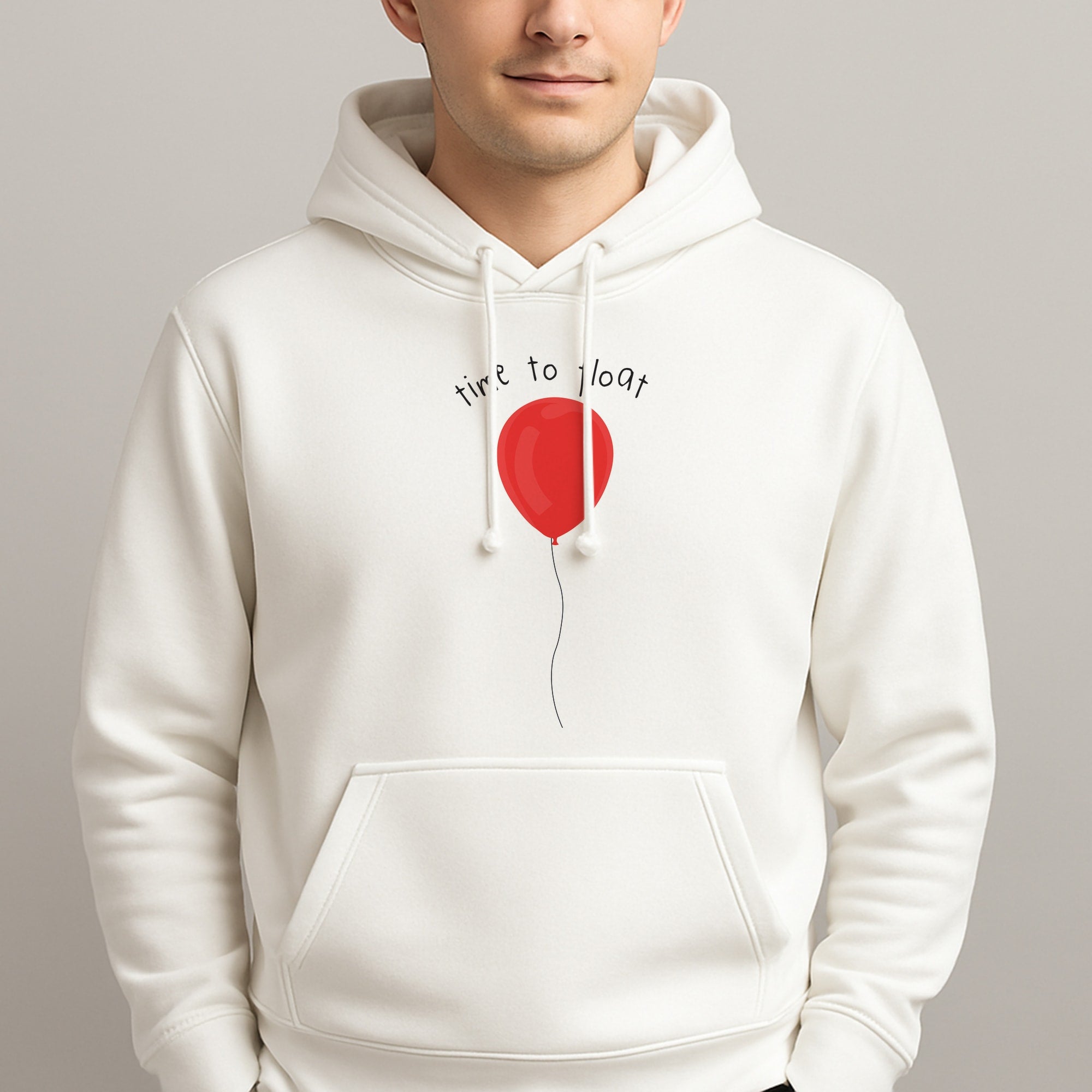 Time To Float - Clown Unisex Hooded Pullover