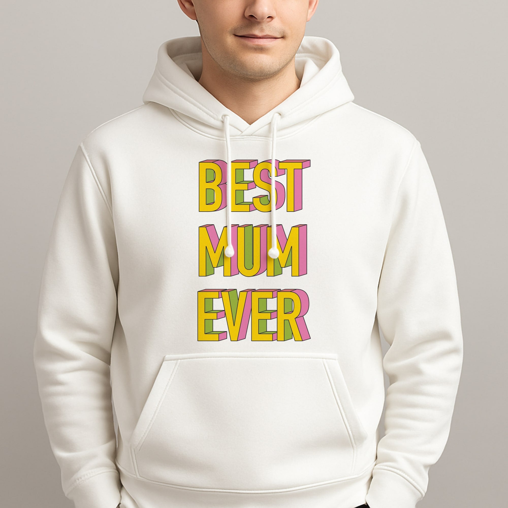 Geometric Best Mum Ever Unisex Hooded Pullover