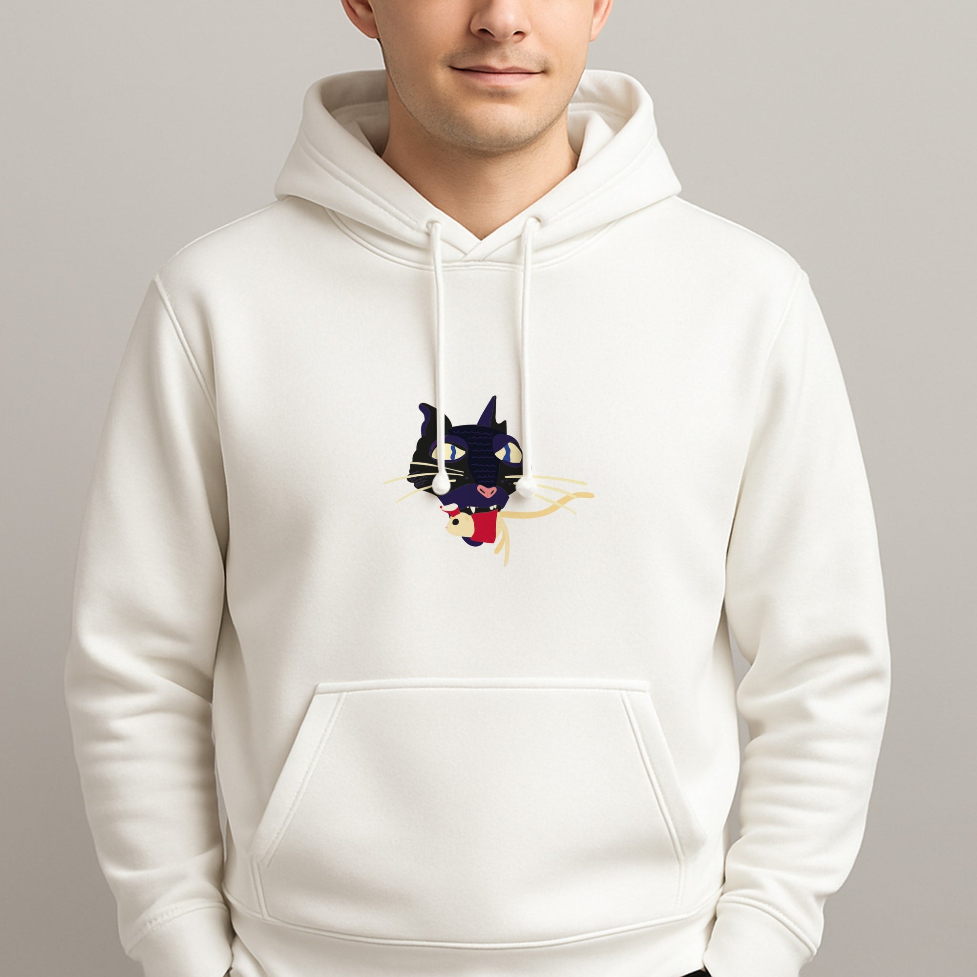 Mouse Eating Unisex Hooded Pullover