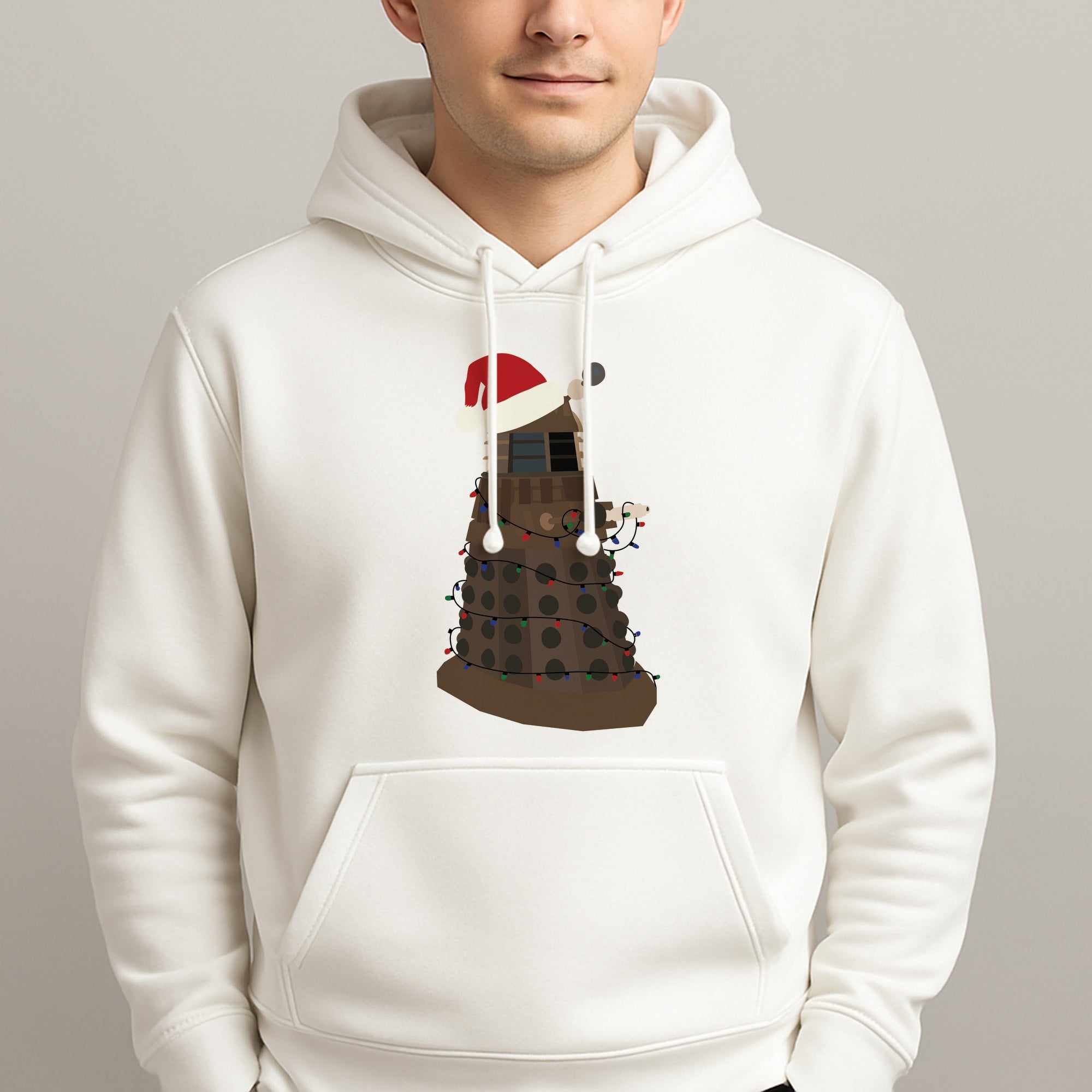Christmas Dalek - Doctor Who Unisex Hooded Pullover