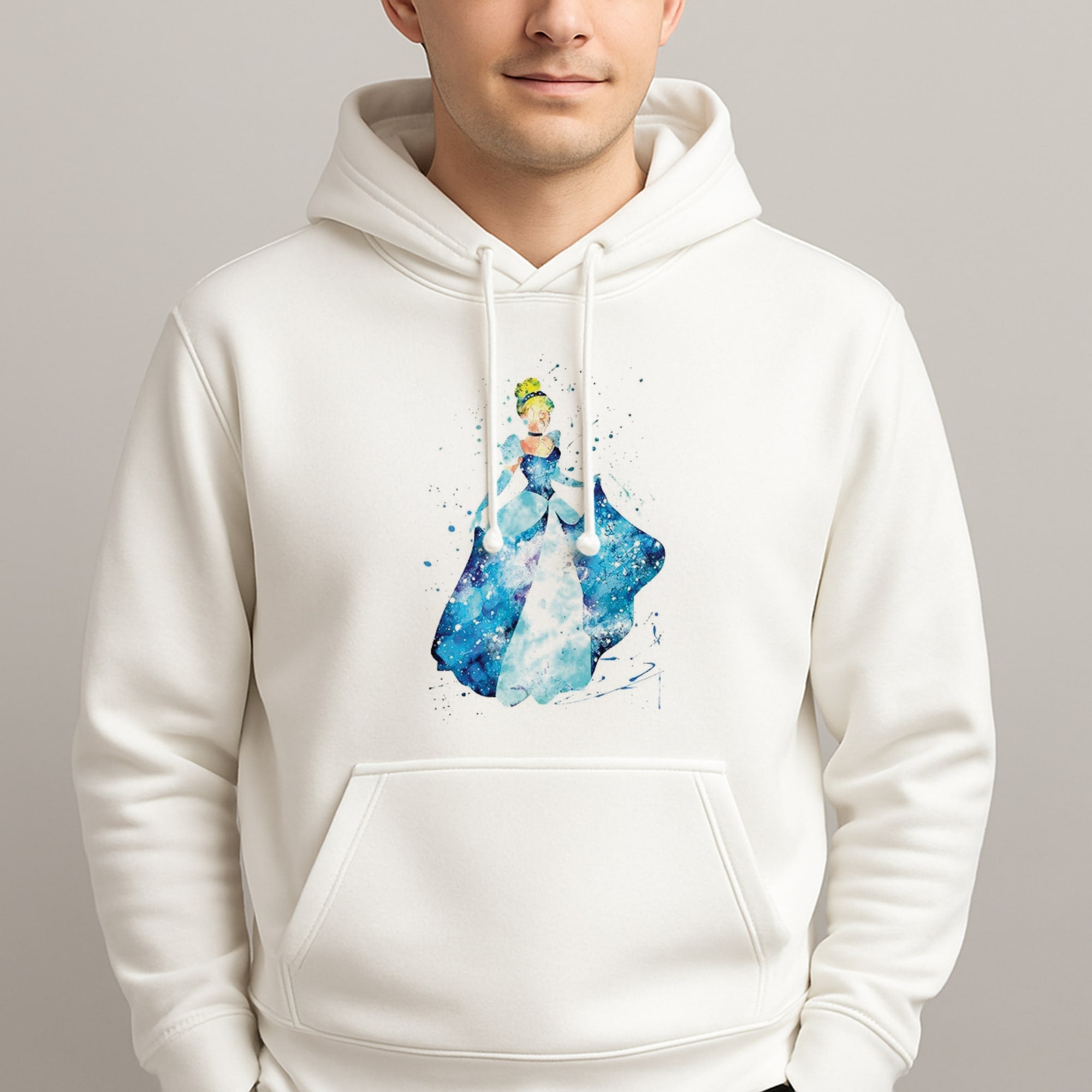 Watercolour Cinderella Fairytale Hoodie