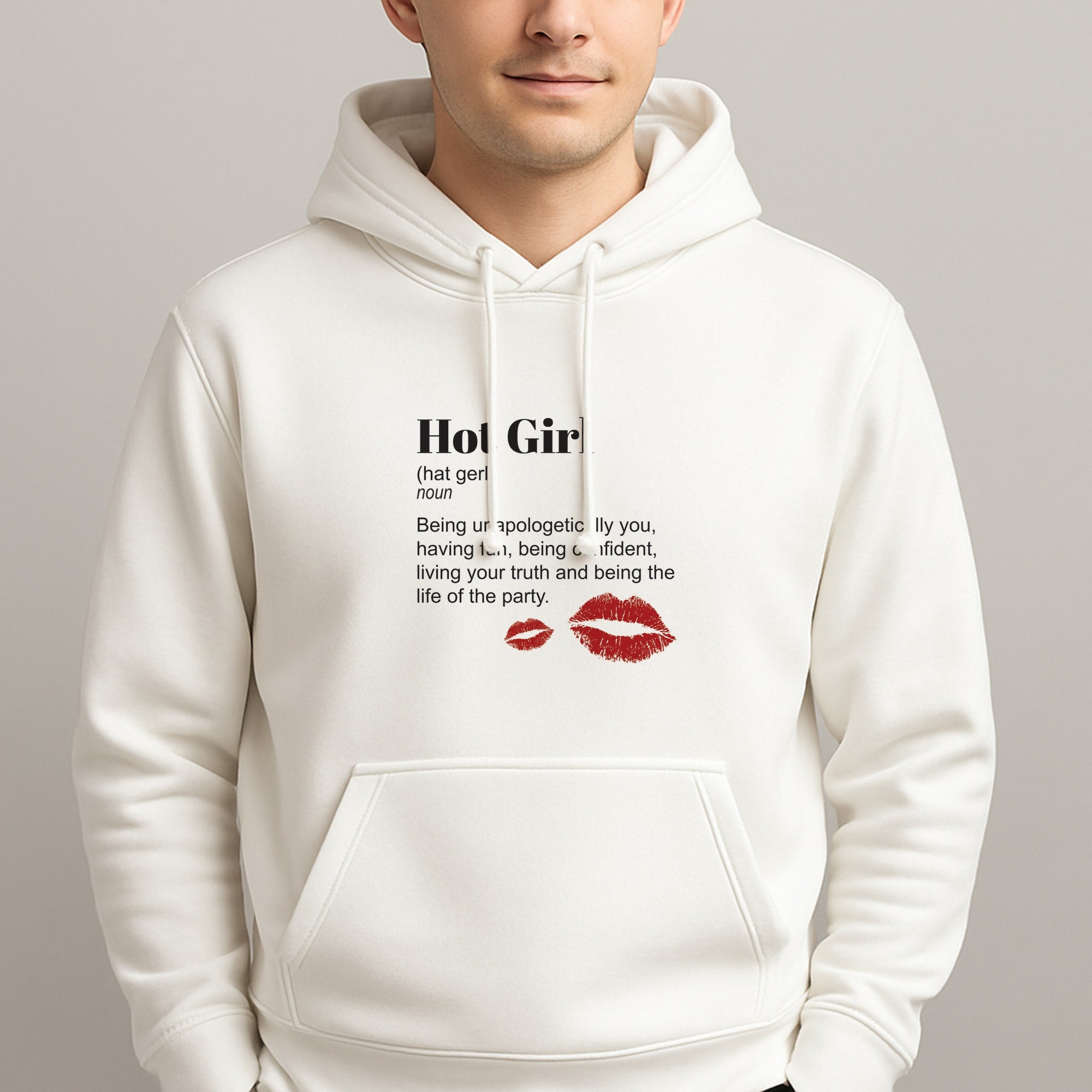 Hot Girl Dictionary Definition Unisex Hooded Pullover