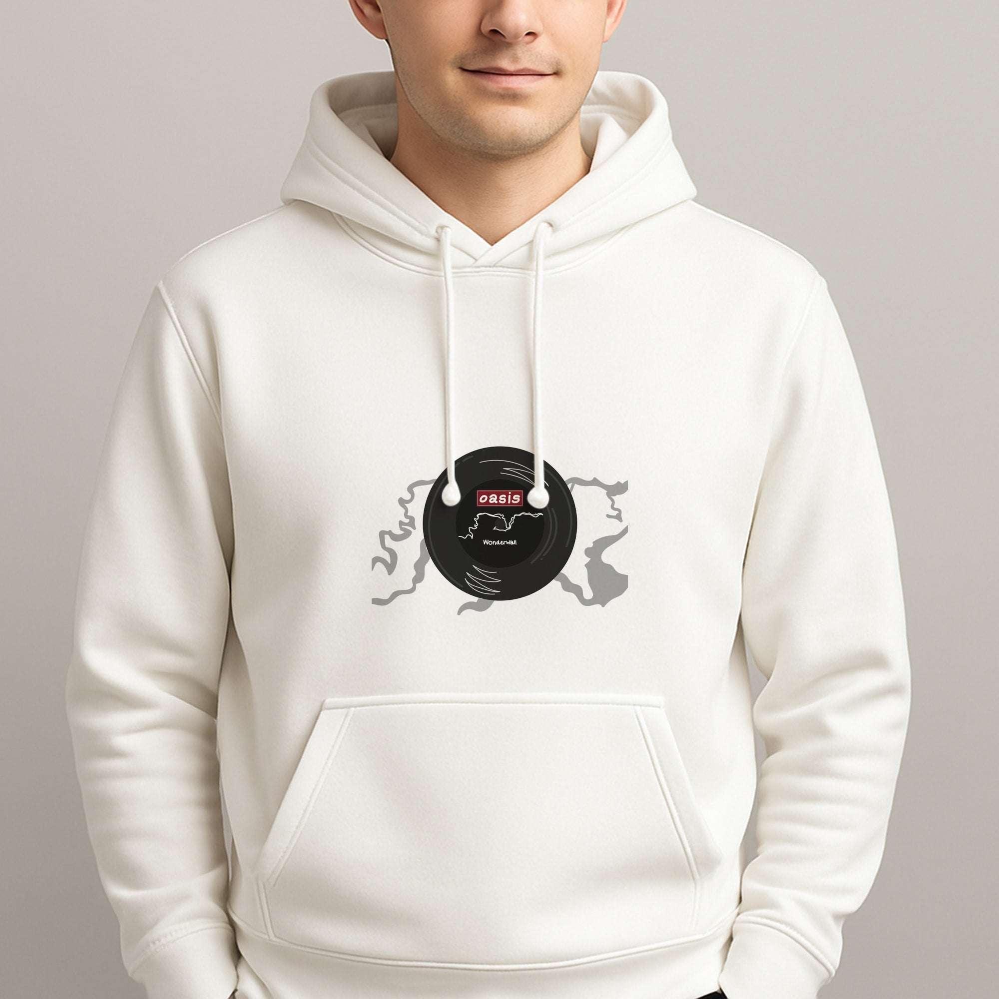 Wonderwall Record Unisex Hooded Pullover