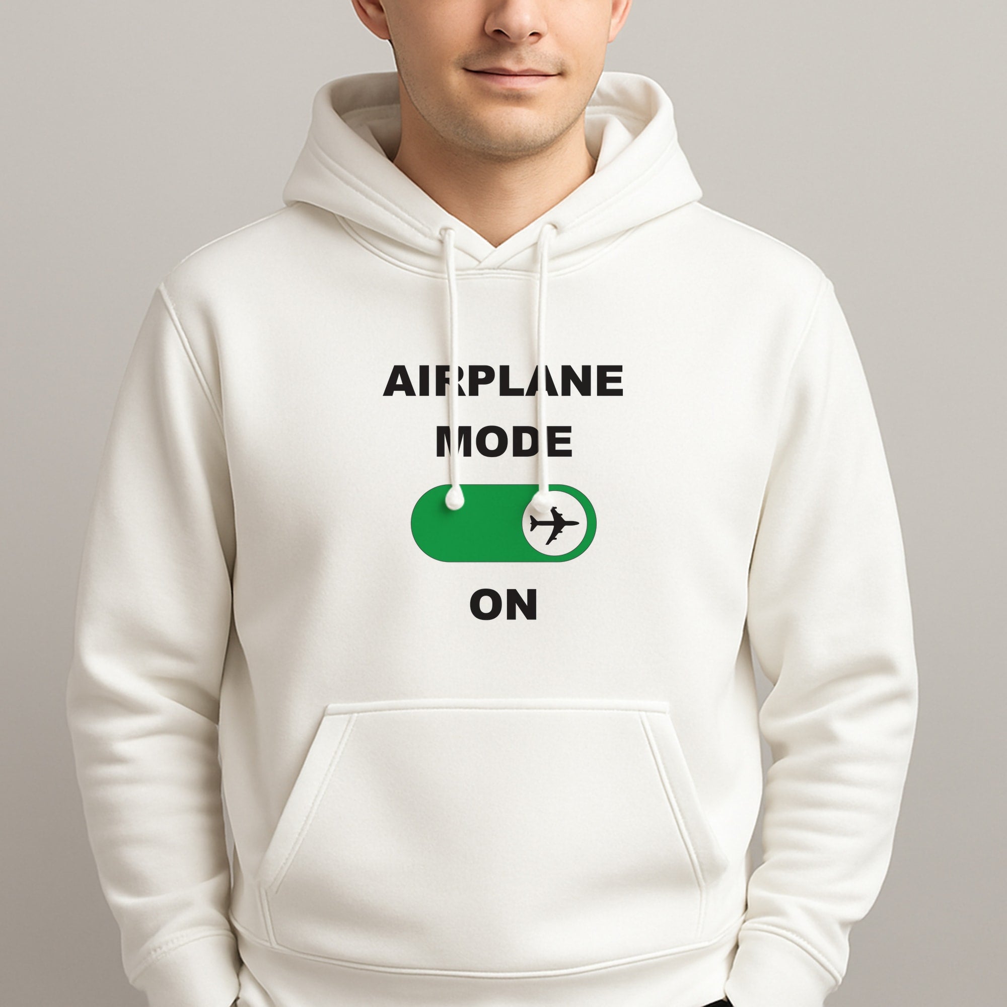Airplane Mode On - Travel Unisex Hooded Pullover