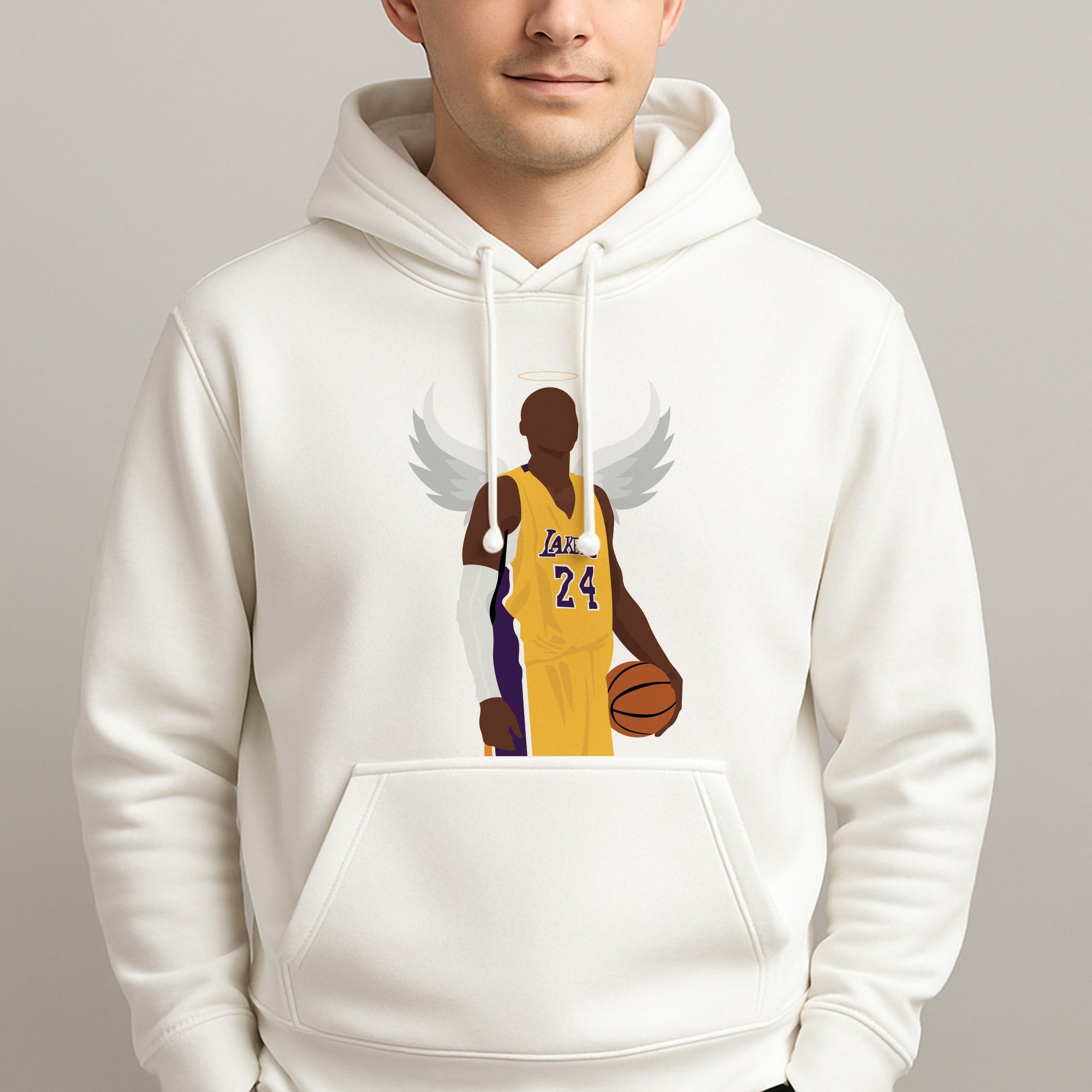 Kobe with wings - Basketball Unisex Hooded Pullover