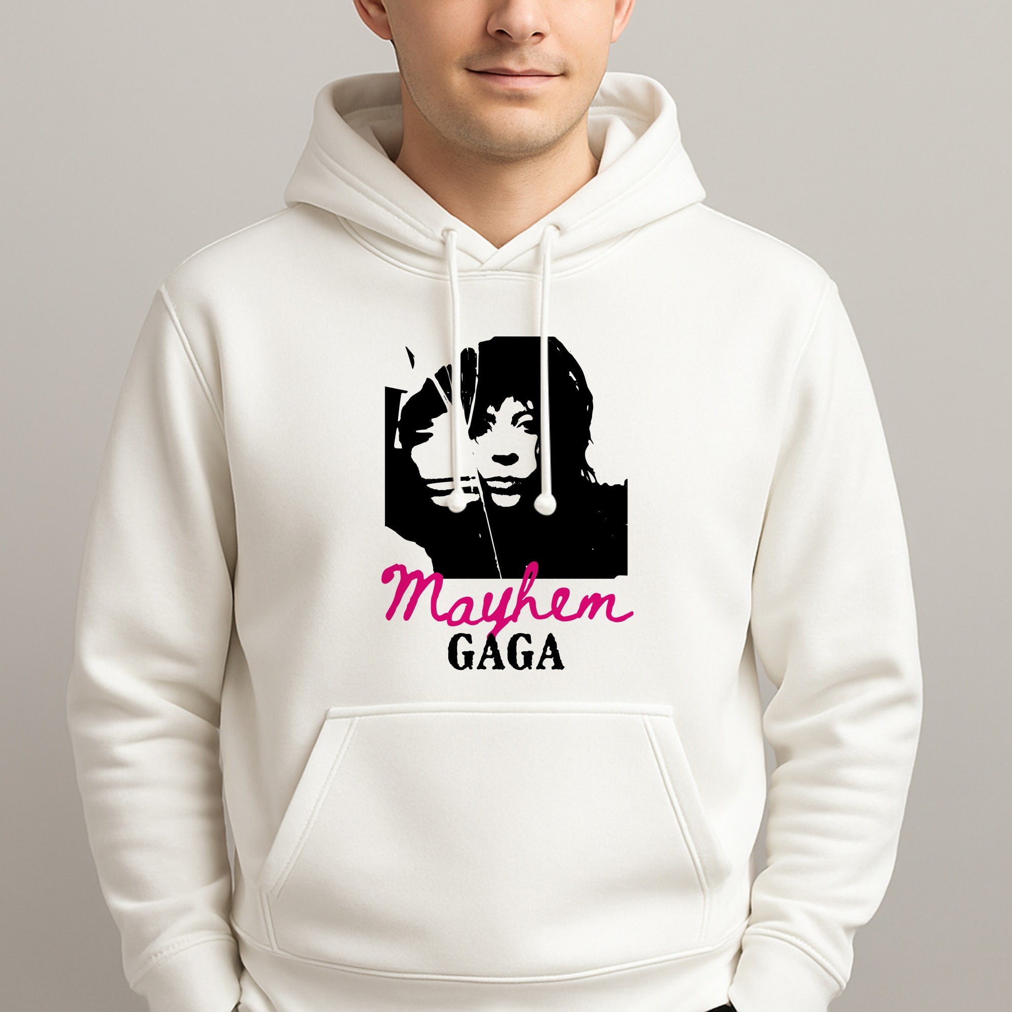 Pink Mayhem Gaga Unisex Hooded Pullover