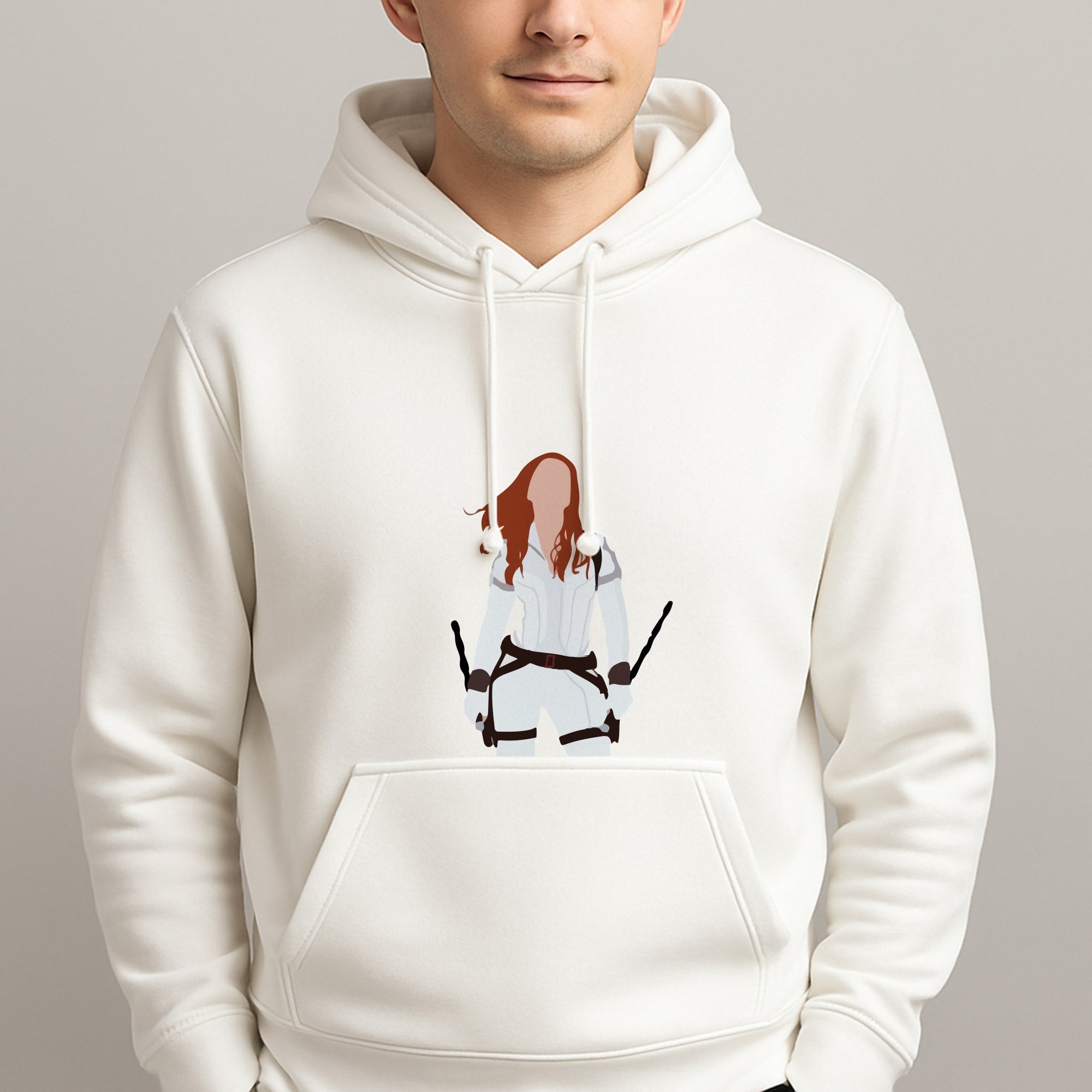 Black Widow Unisex Hooded Pullover