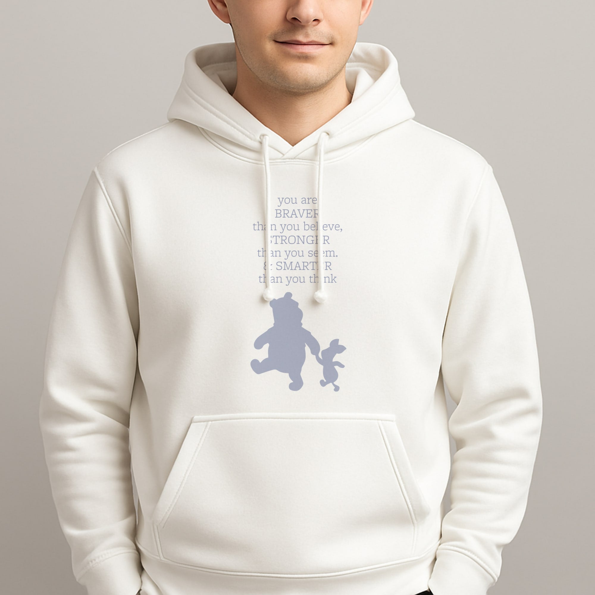 Braver, Stronger, Smarter Unisex Hooded Pullover