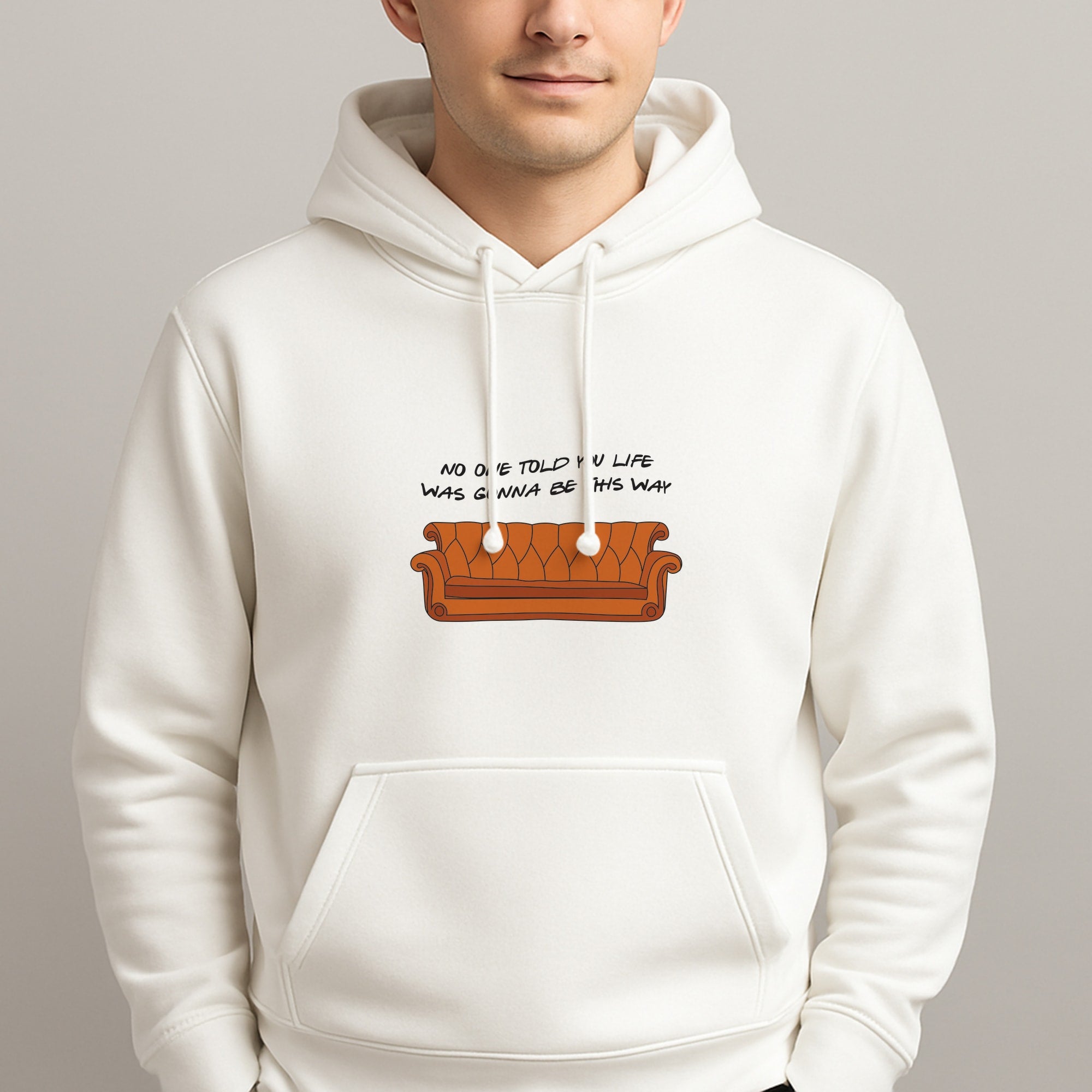 No One Told You Pattern Unisex Hooded Pullover