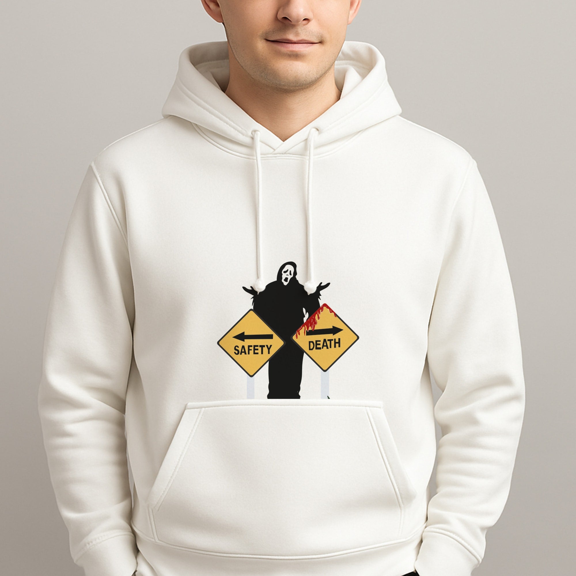 Safety Or Death - Scream Unisex Hooded Pullover