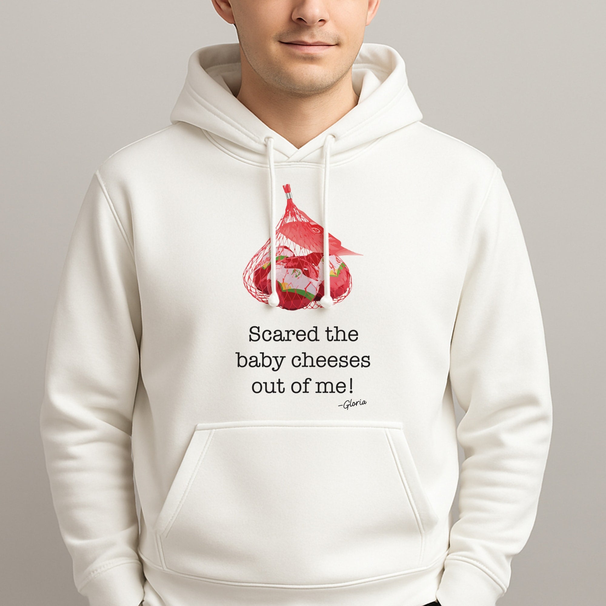 Scared The Baby Cheeses Out Of Me Unisex Hooded Pullover