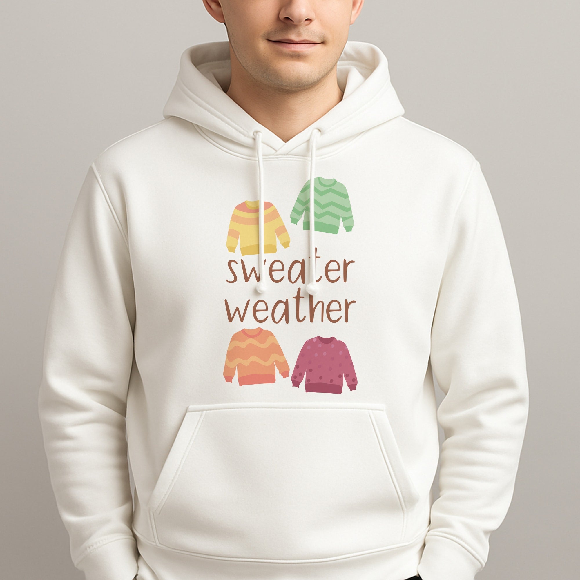 Sweater Weather - Autumn Unisex Hooded Pullover
