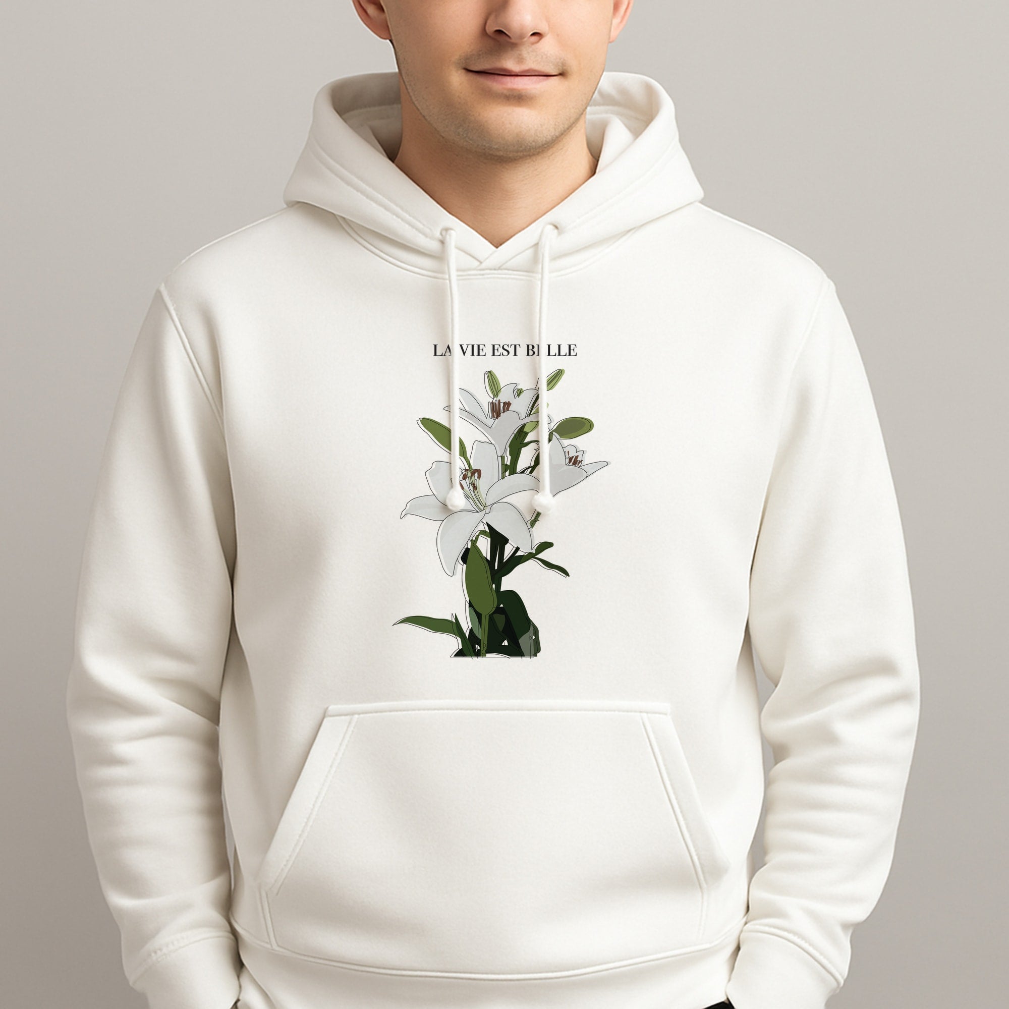 La Vie Est Belle - Clean Girl Aesthetic Unisex Hooded Pullover