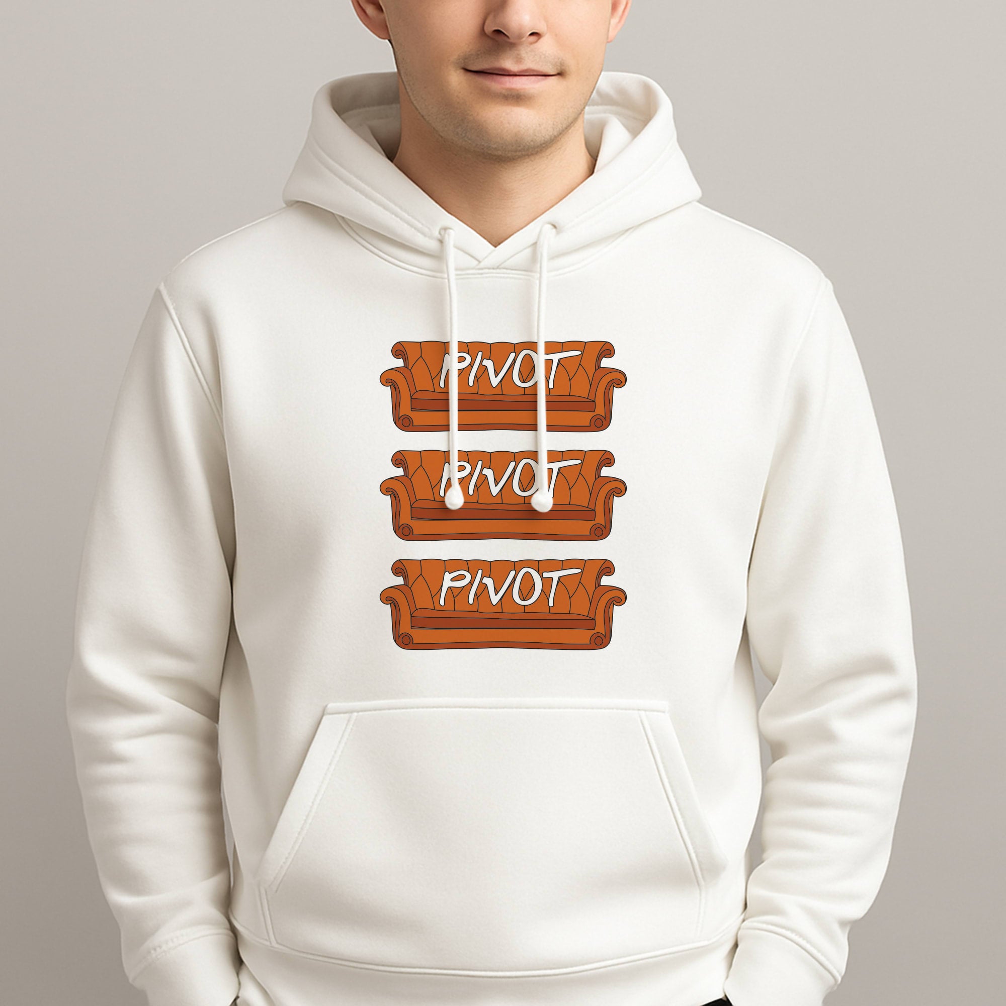 Sitcom Couches Pivot Unisex Hooded Pullover