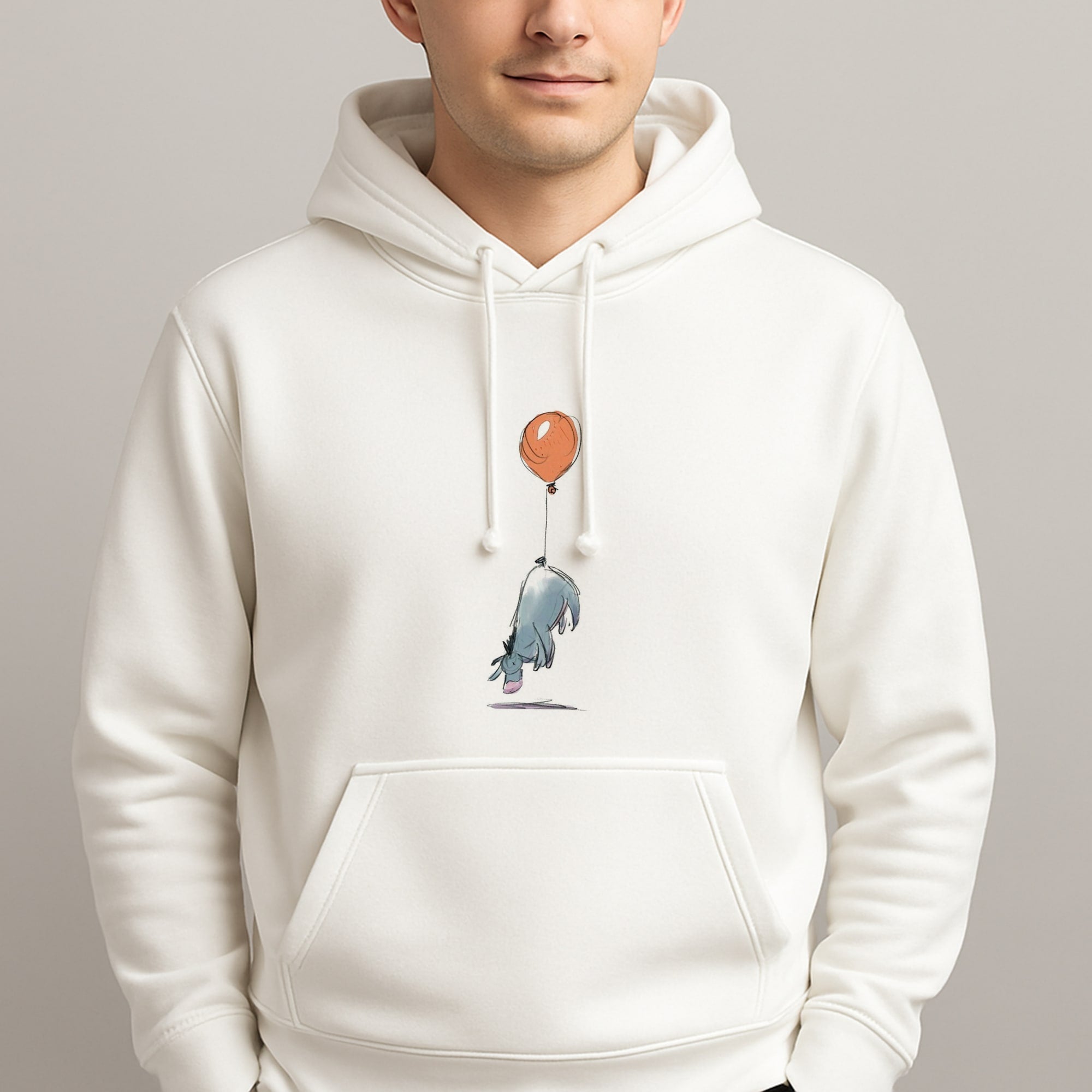 Donkey And His Balloon Unisex Hooded Pullover