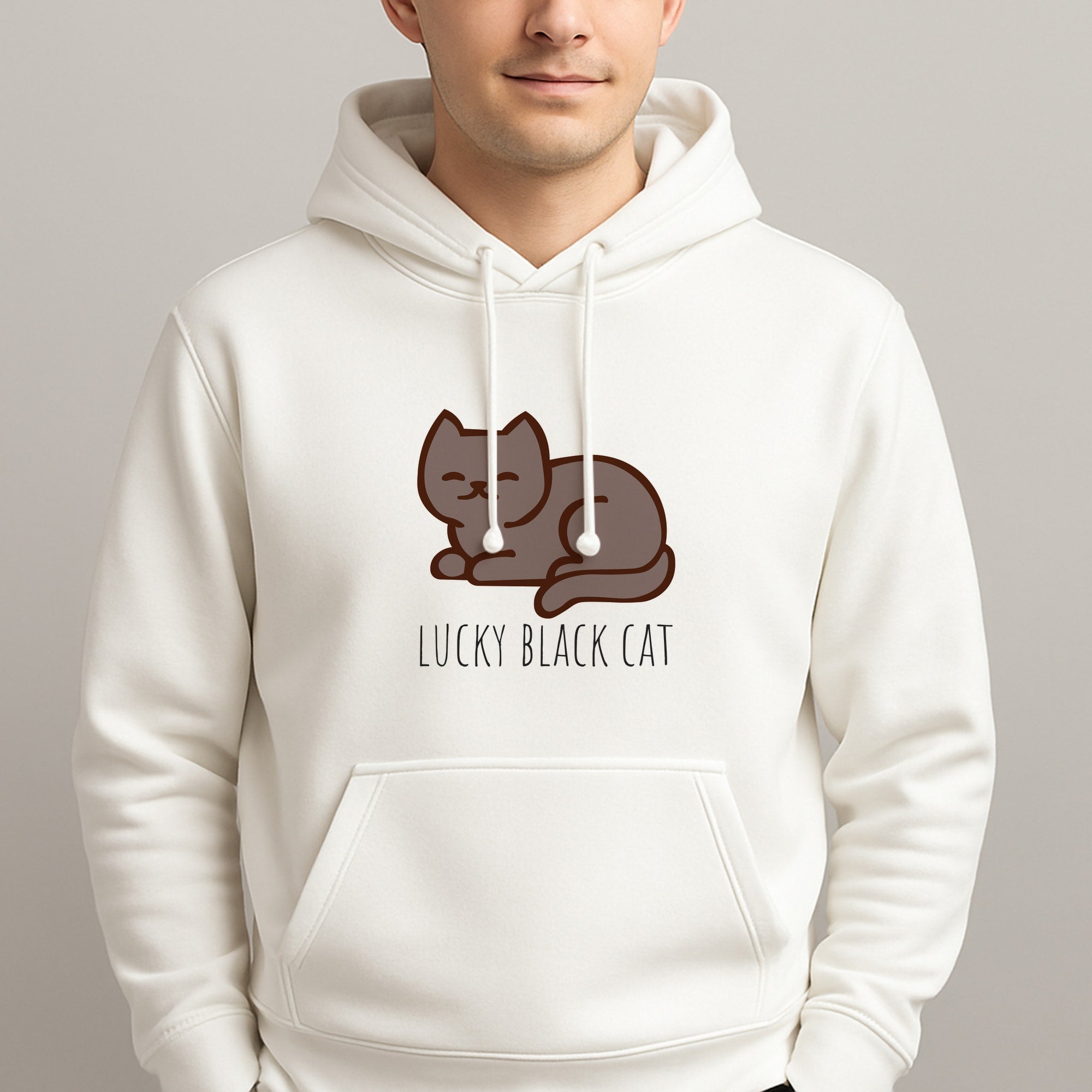 Lucky Black Cat - Cats Unisex Hooded Pullover