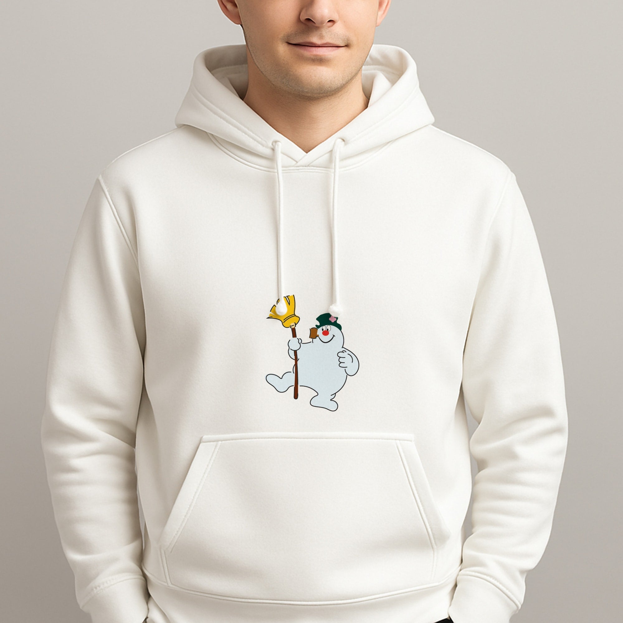 Broom - Snowman Unisex Hooded Pullover