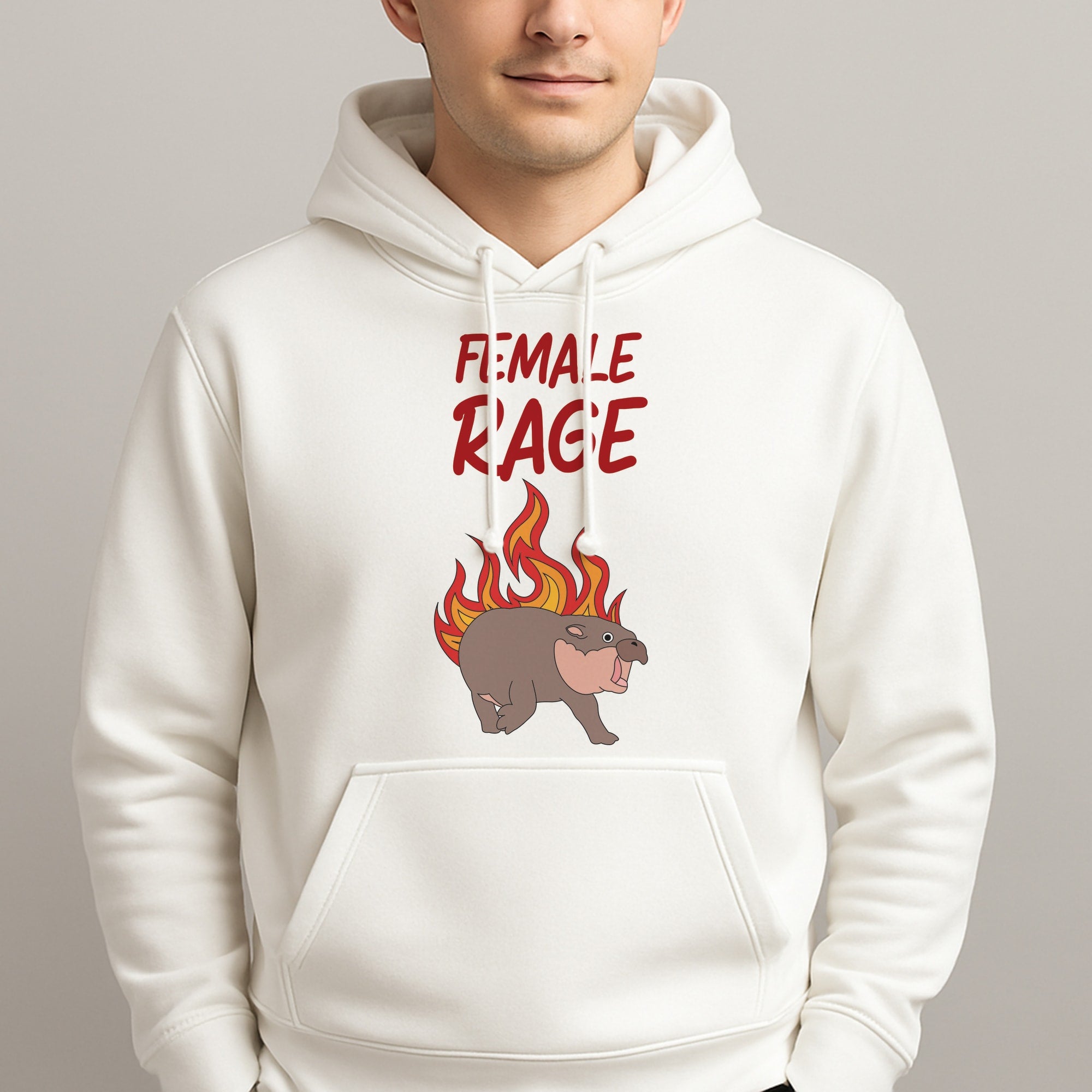 Female Rage Unisex Hooded Pullover