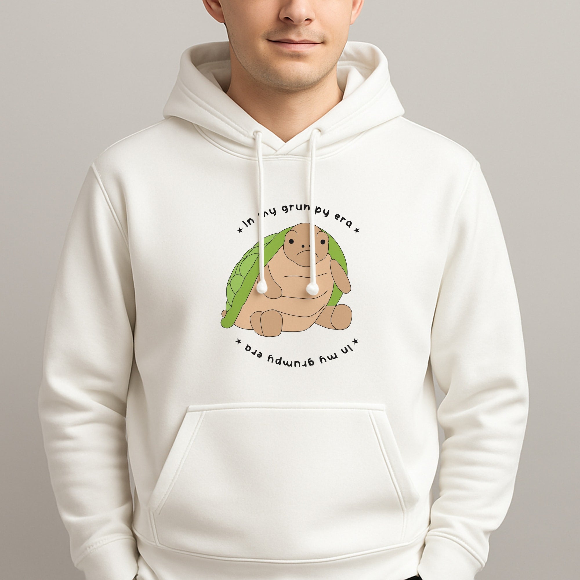Grumpy Era Turtle Unisex Hooded Pullover