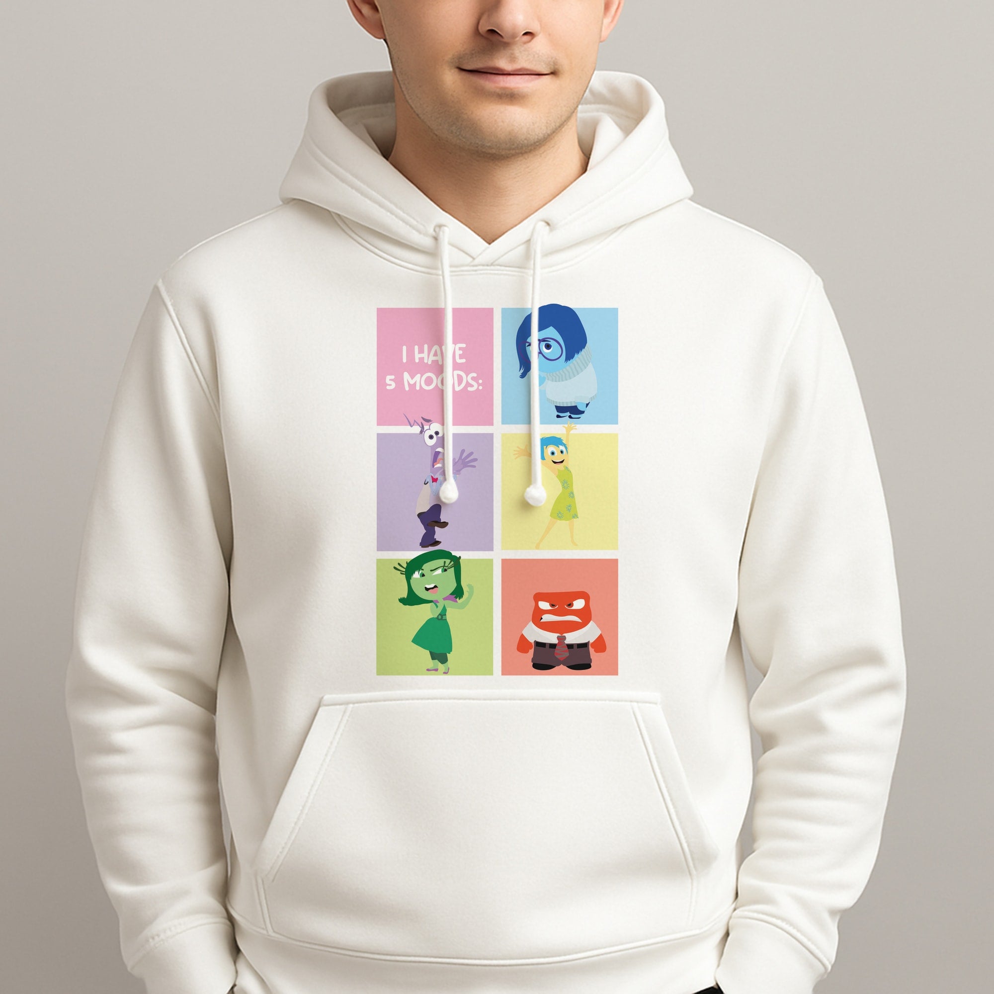 I Have Moods - Inside Out Unisex Hooded Pullover